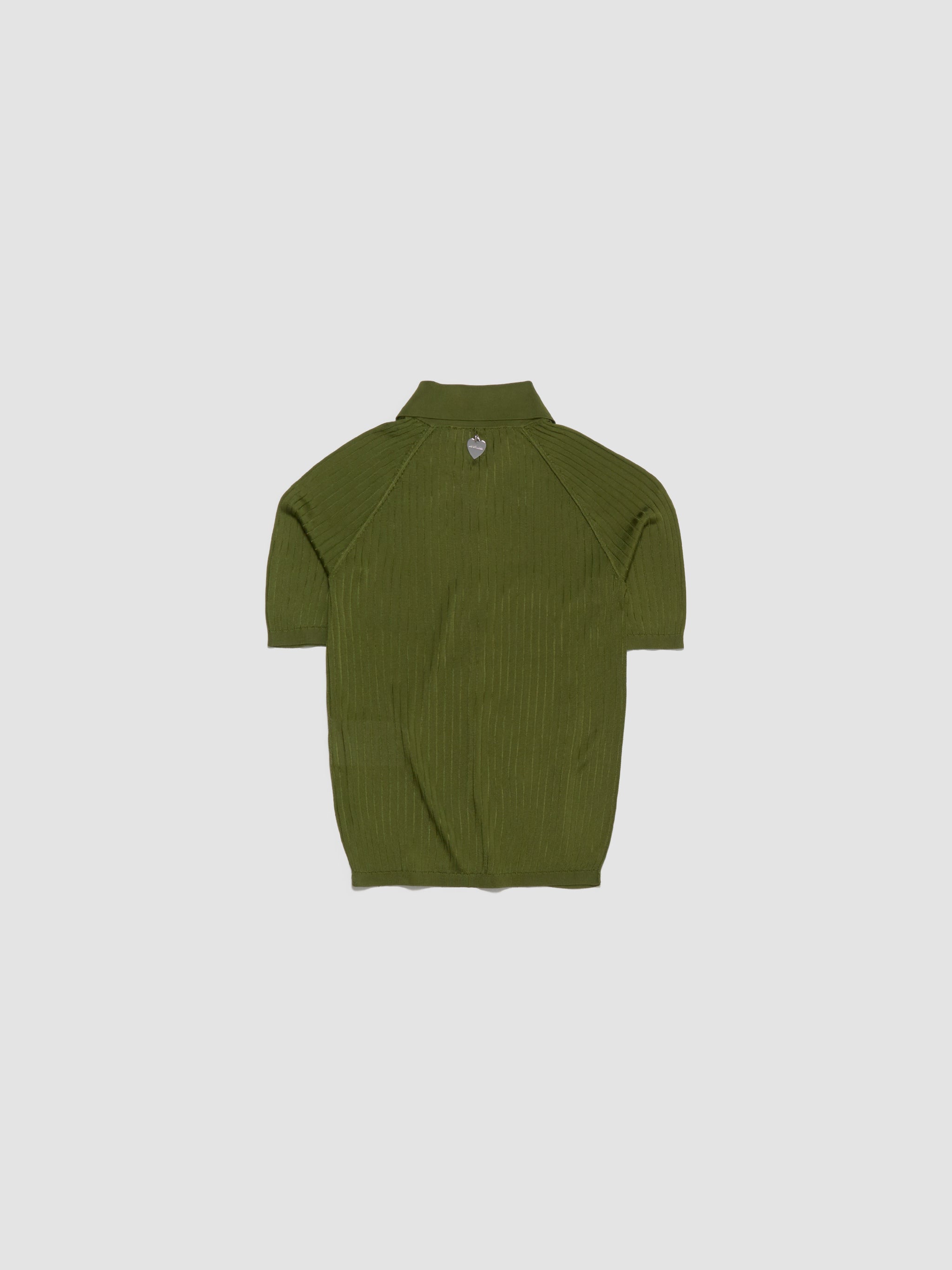 Knitted Polo in Green