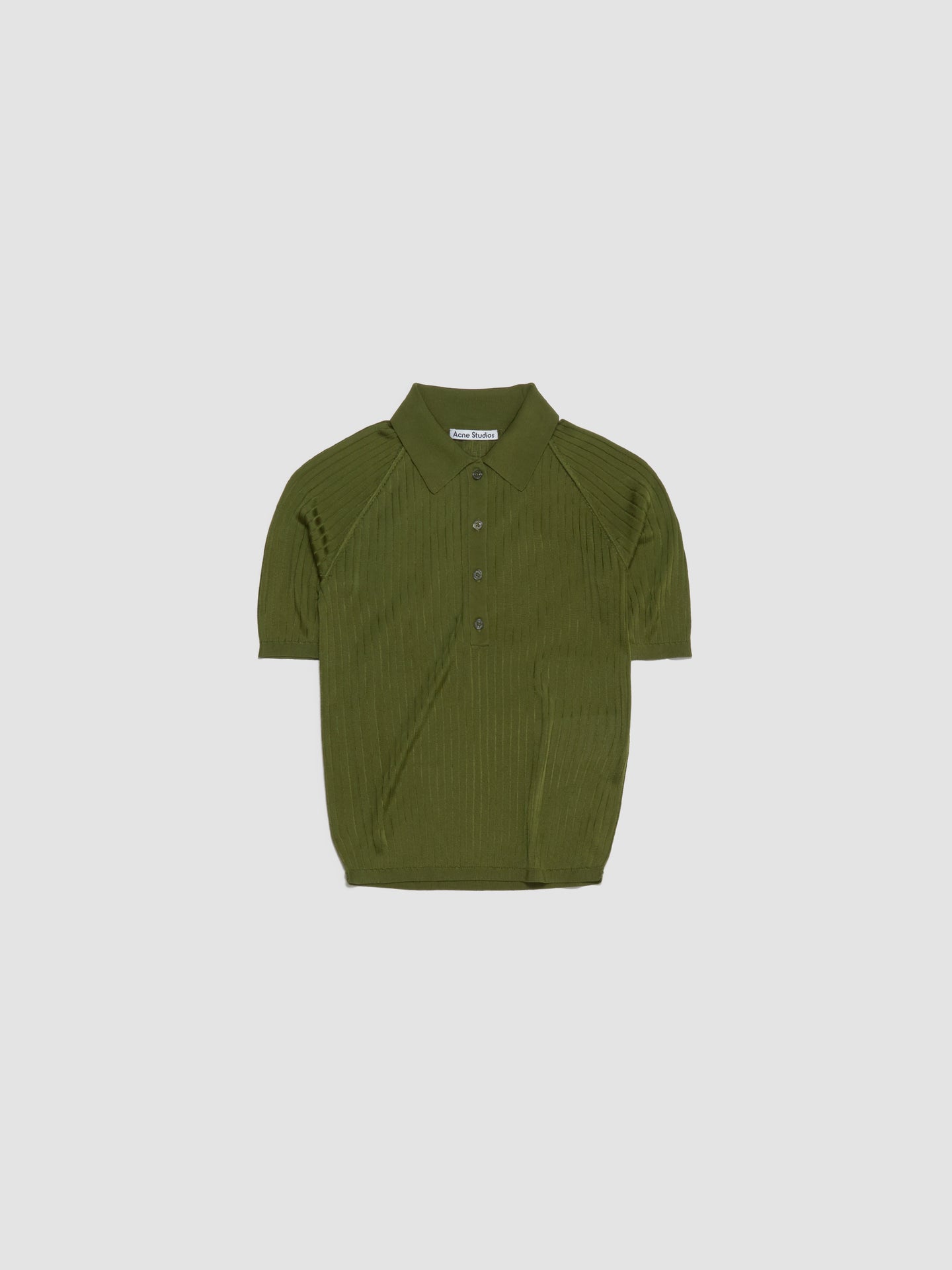 Knitted Polo in Green