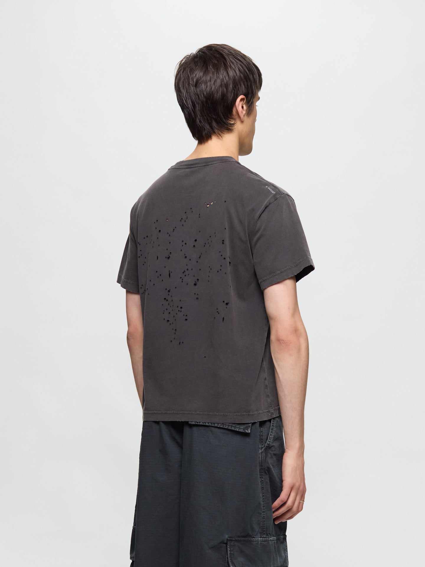 MothTech Horse Graphic T-Shirt in Aged Black