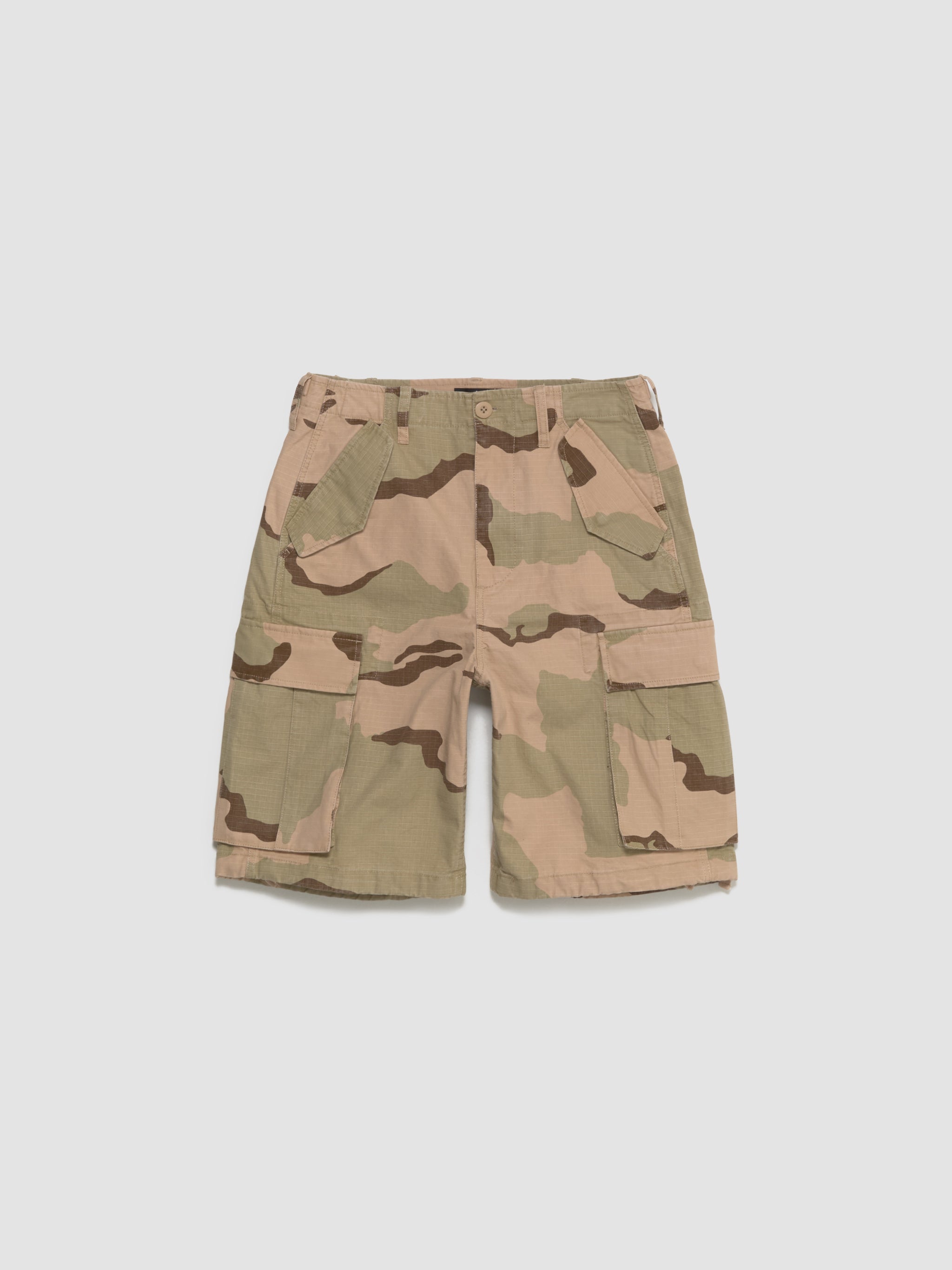Cargo Shorts Ripstop in Sand Camo