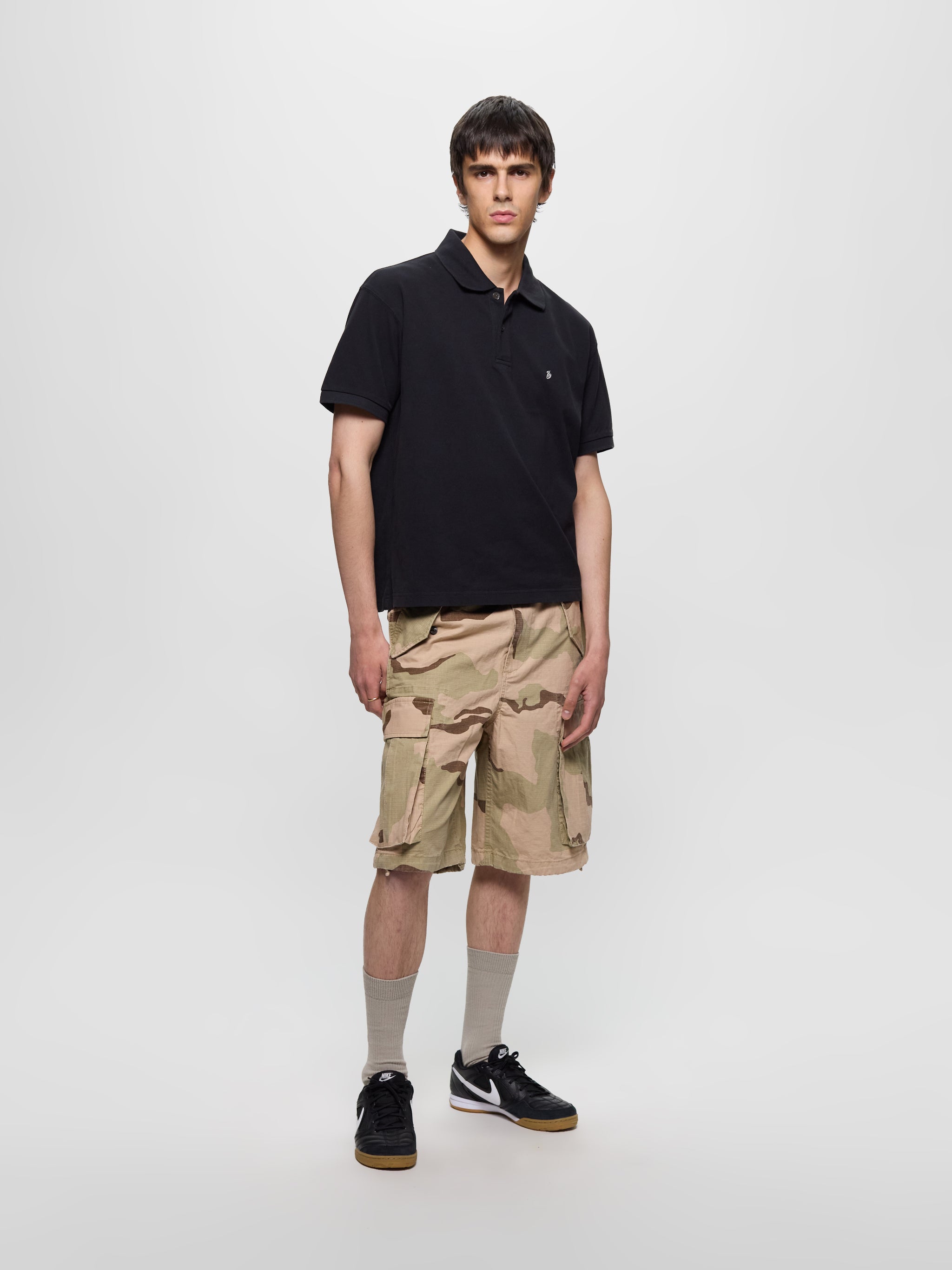 Cargo Shorts Ripstop in Sand Camo