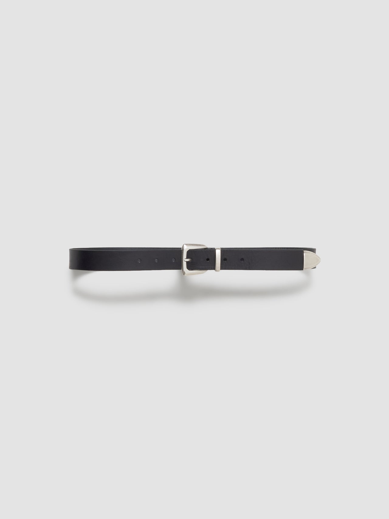 M2418 Leather Belt in Black