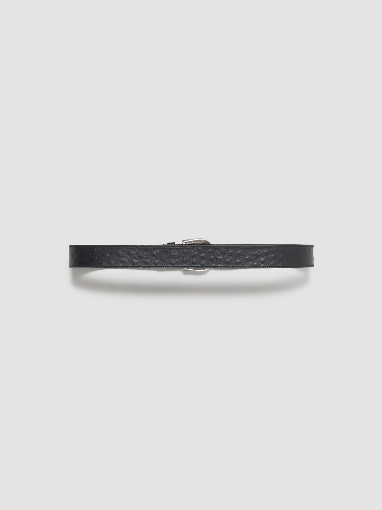 M2434 Ostrich Belt in Black