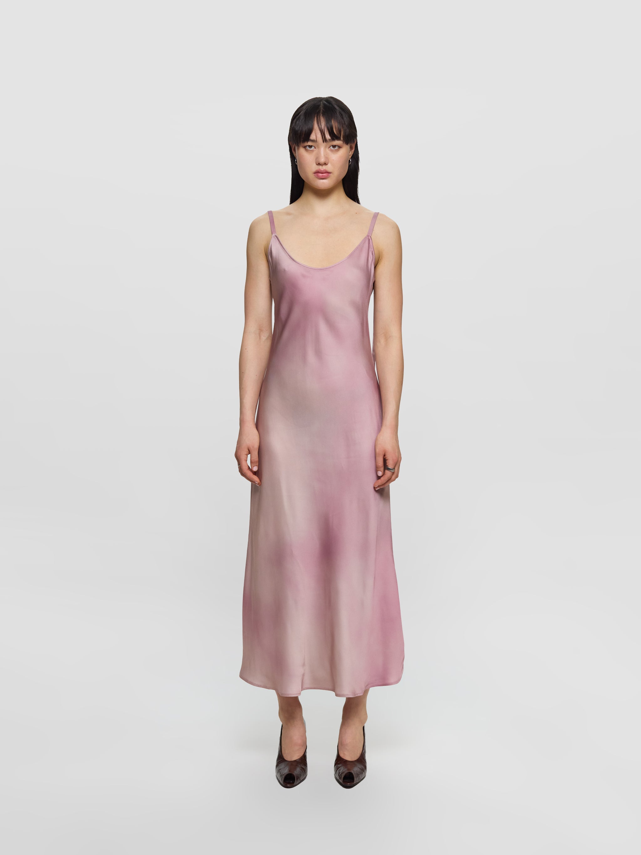 Slip Dress in Multi Pink