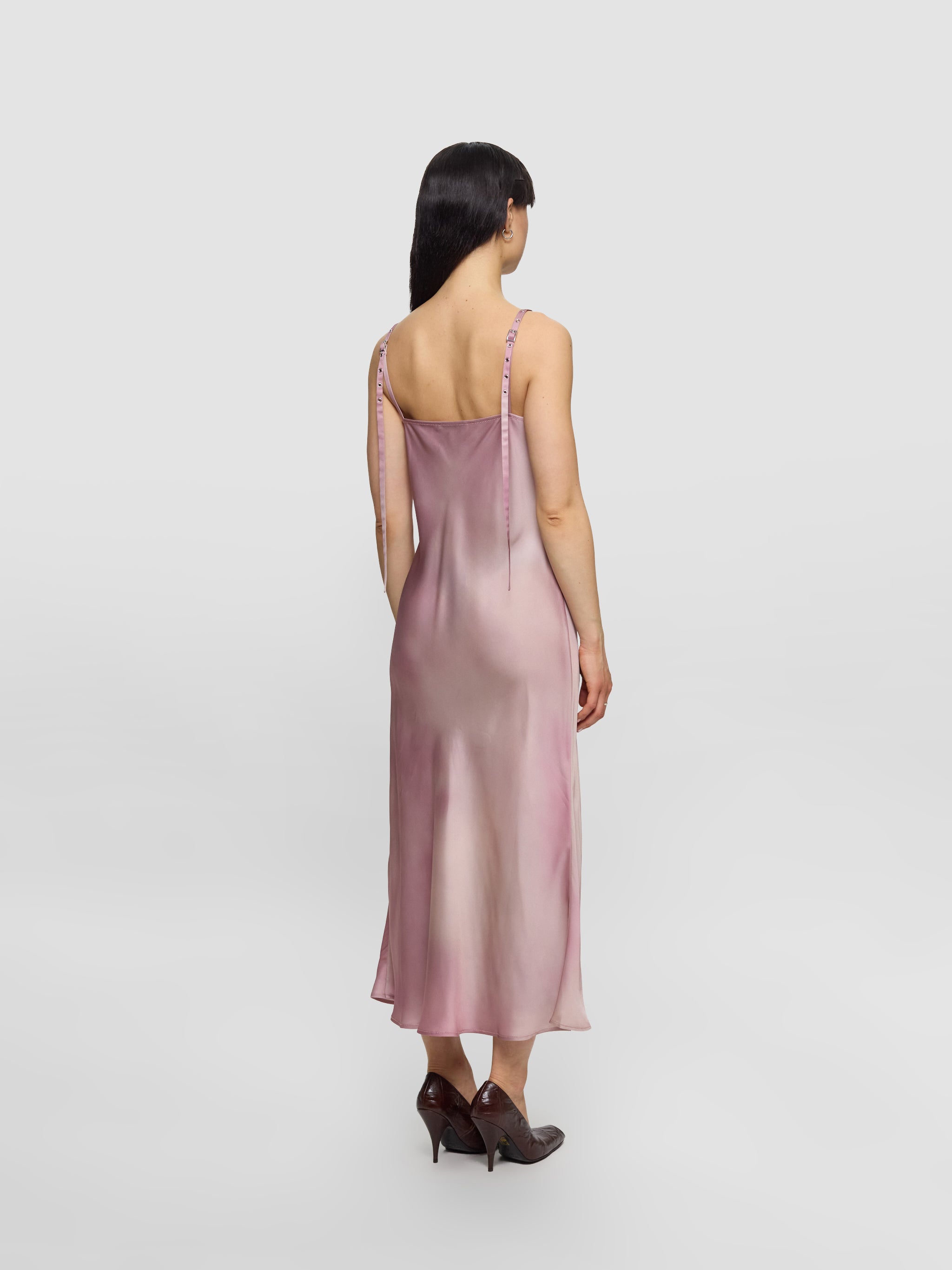 Slip Dress in Multi Pink