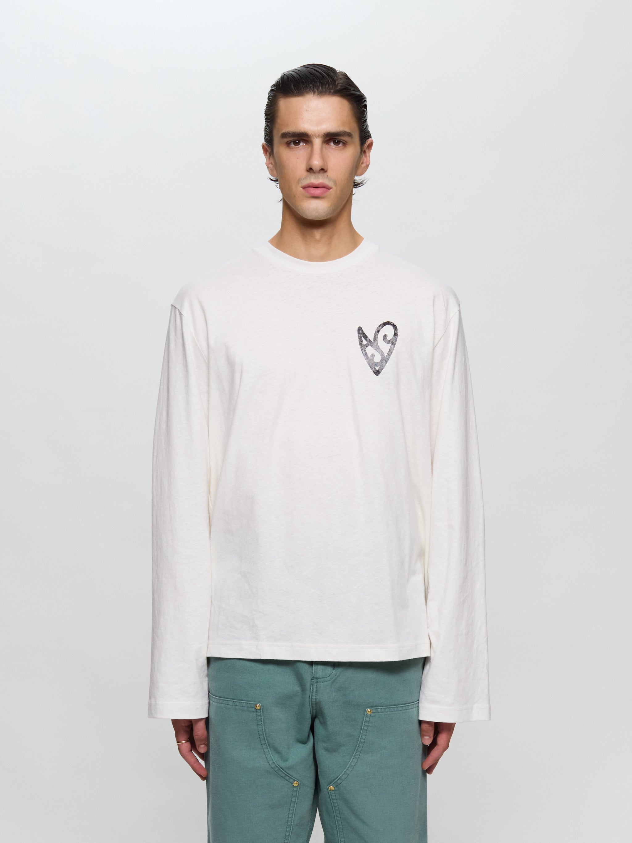 Long Sleeve T-Shirt in Optic White