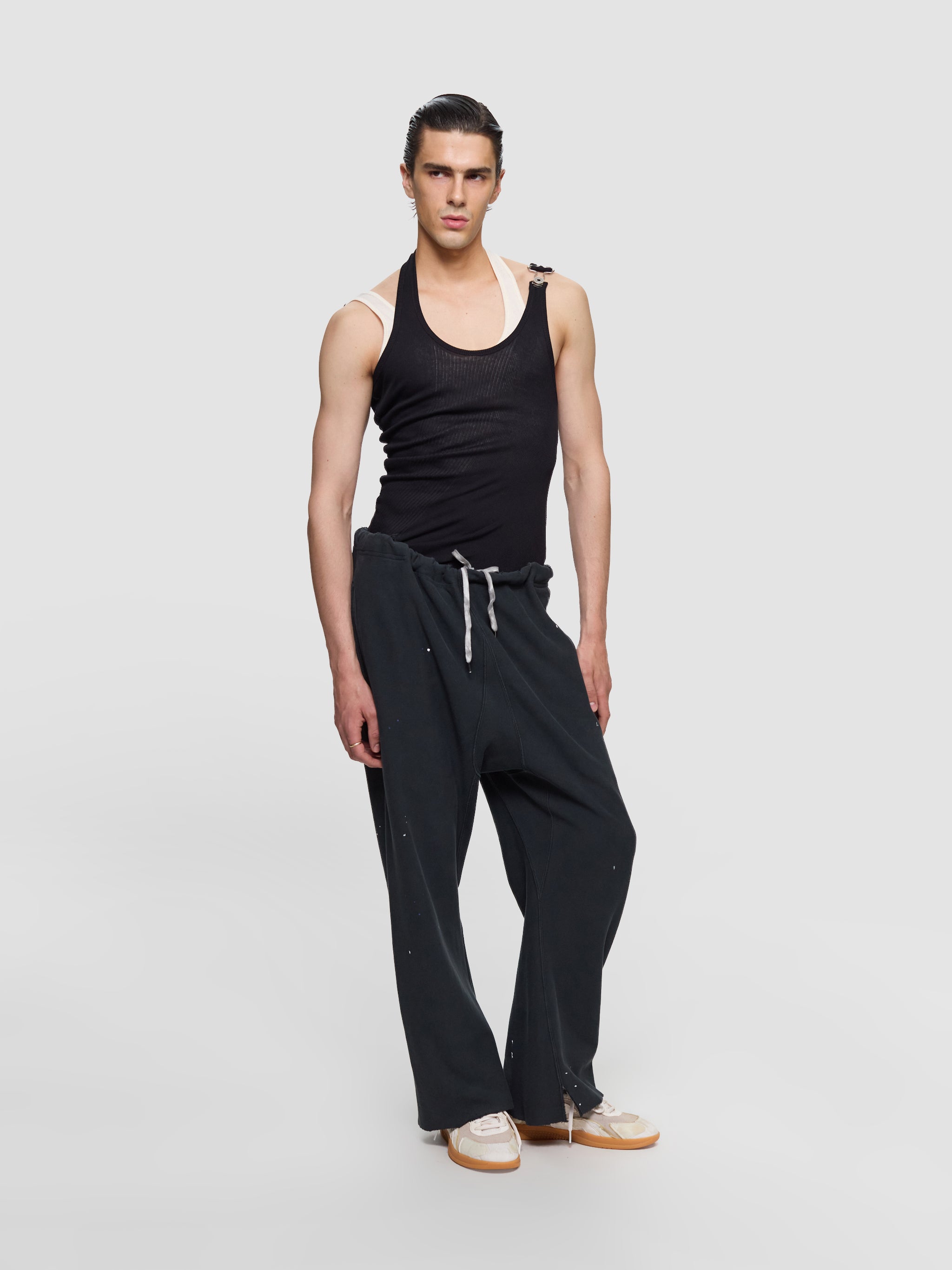 Stained Pants in Washed Black