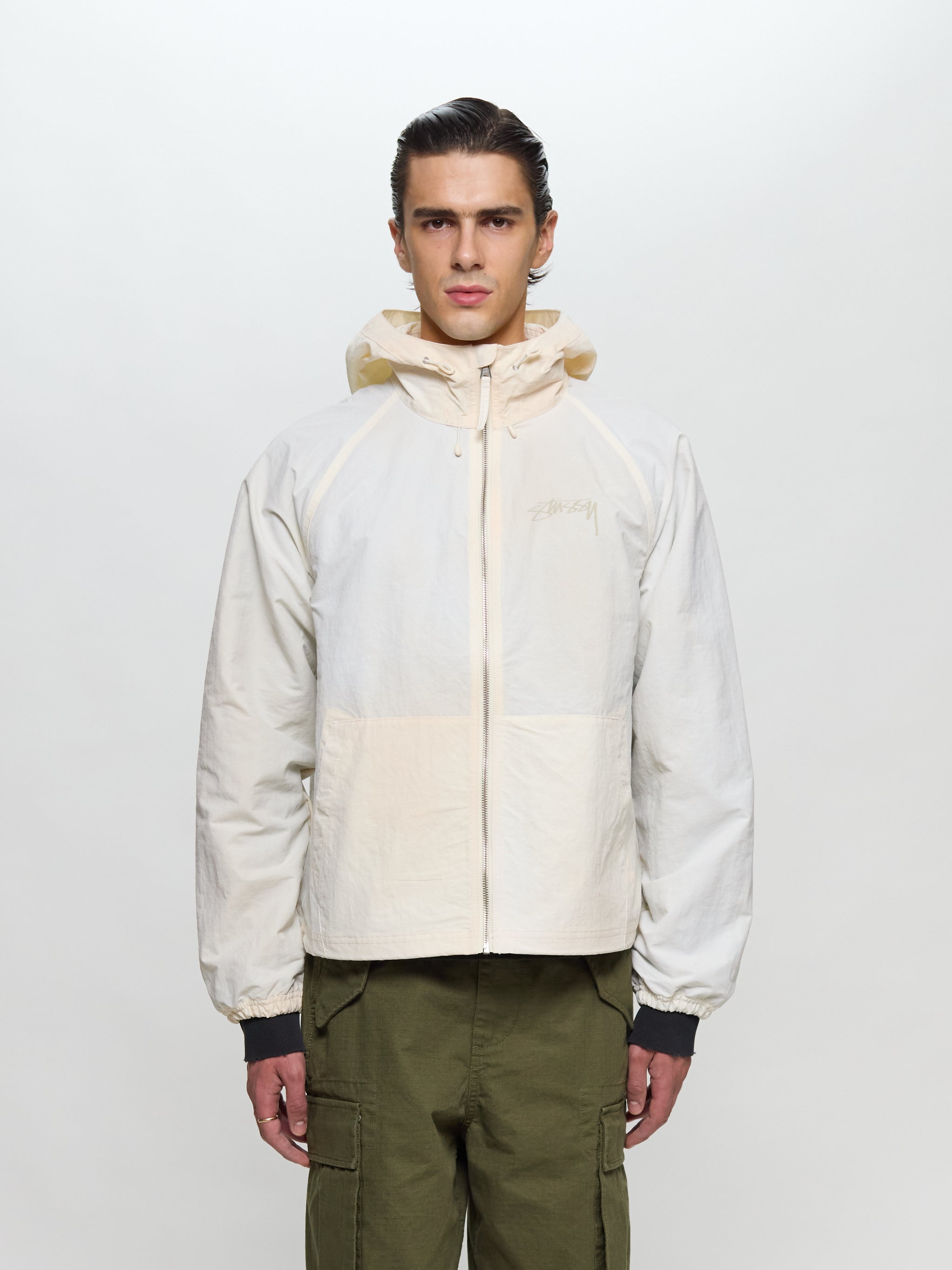 Beach Shell Wave Dye Jacket in Bone