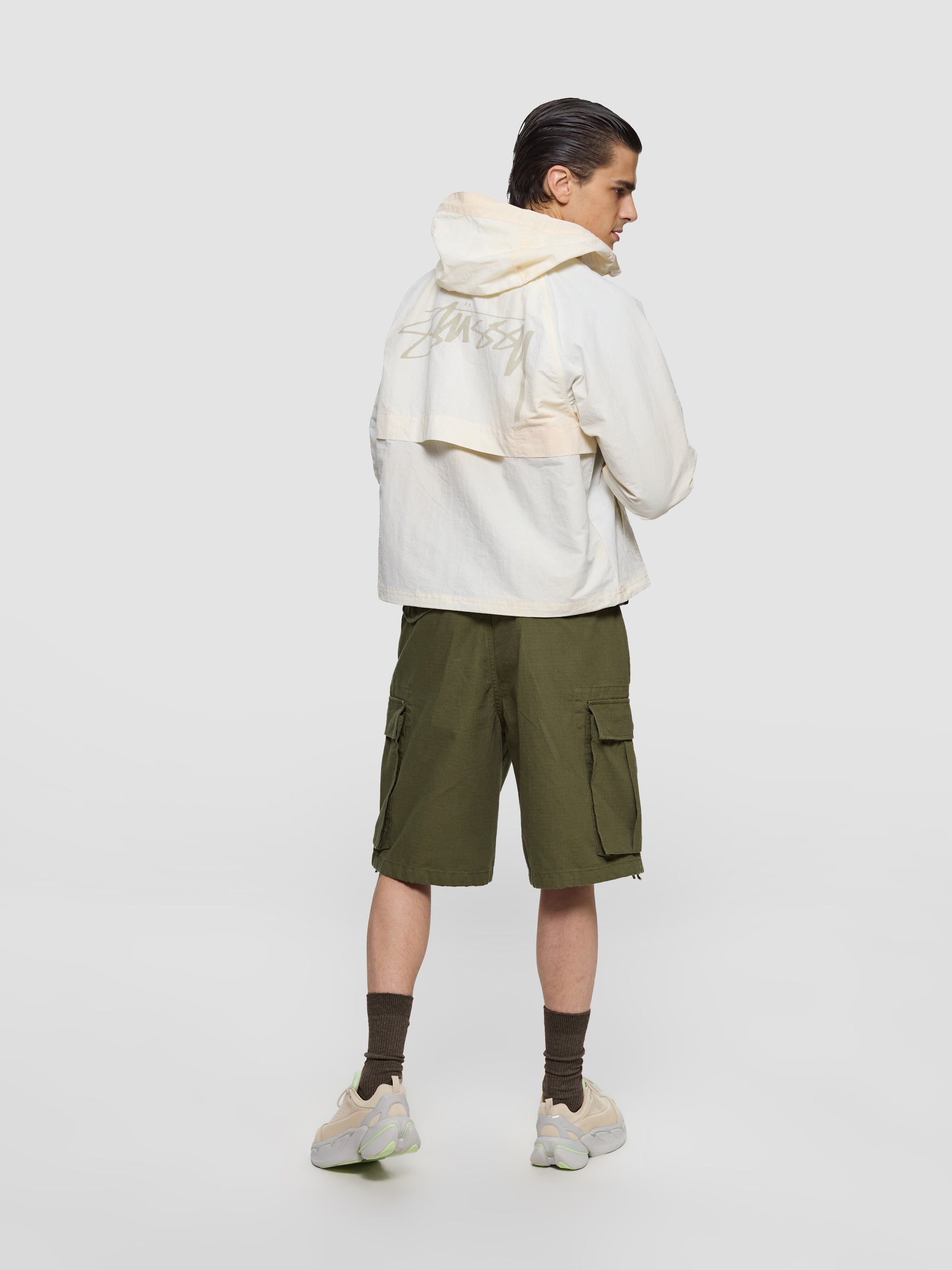 Beach Shell Wave Dye Jacket in Bone