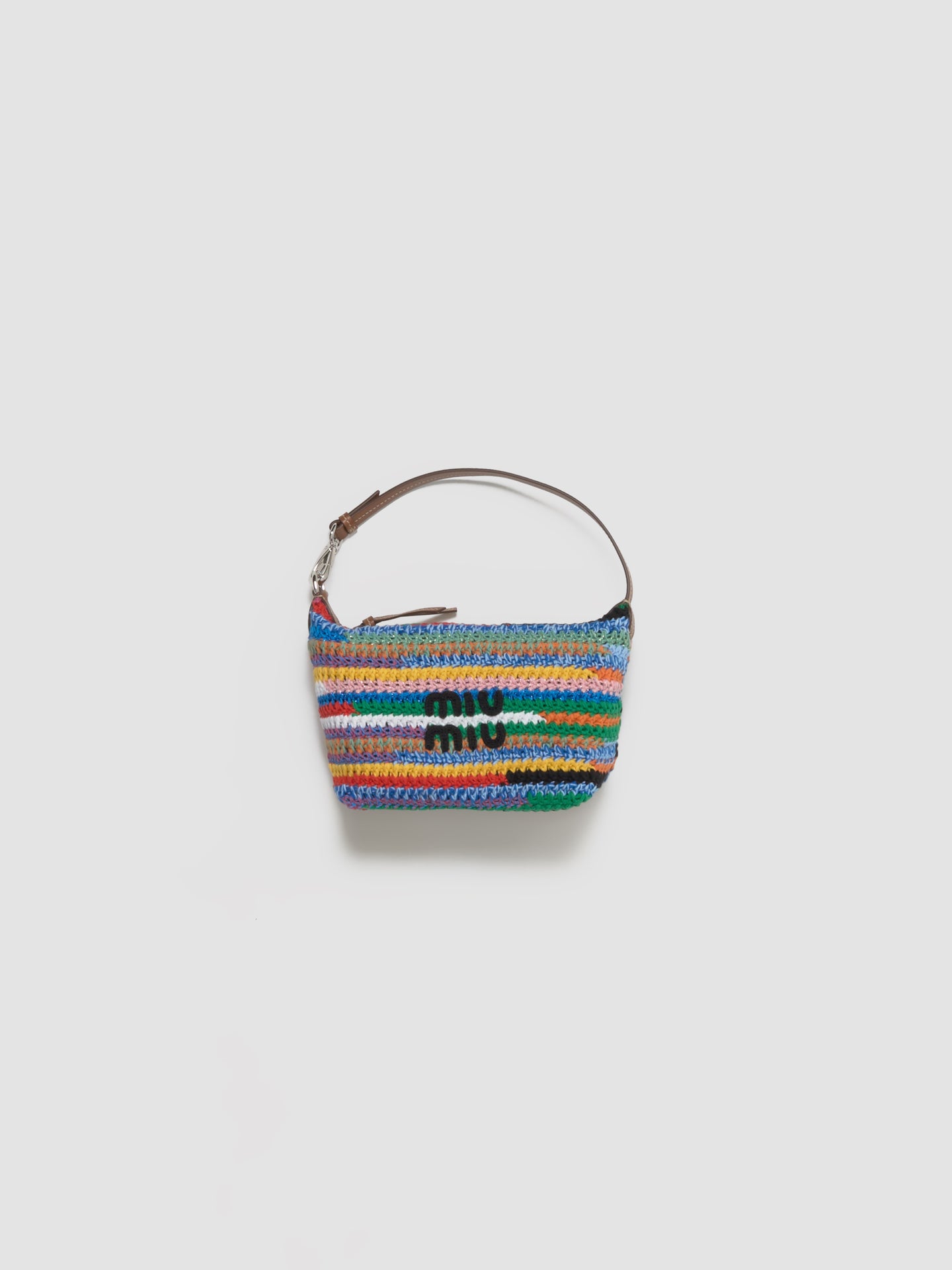 Crochet Pouch Bag in Multicolor