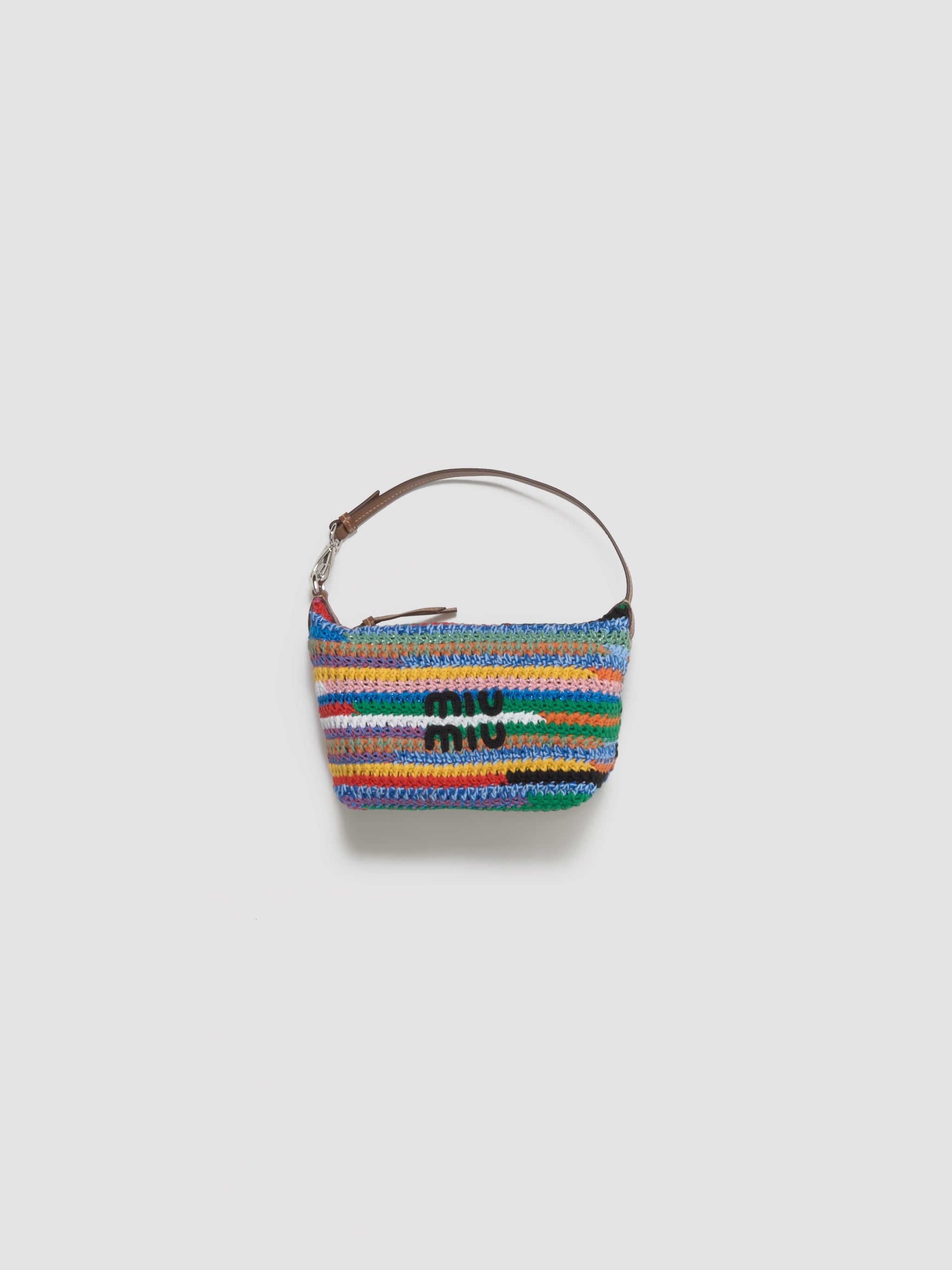 Crochet Pouch Bag in Multicolor