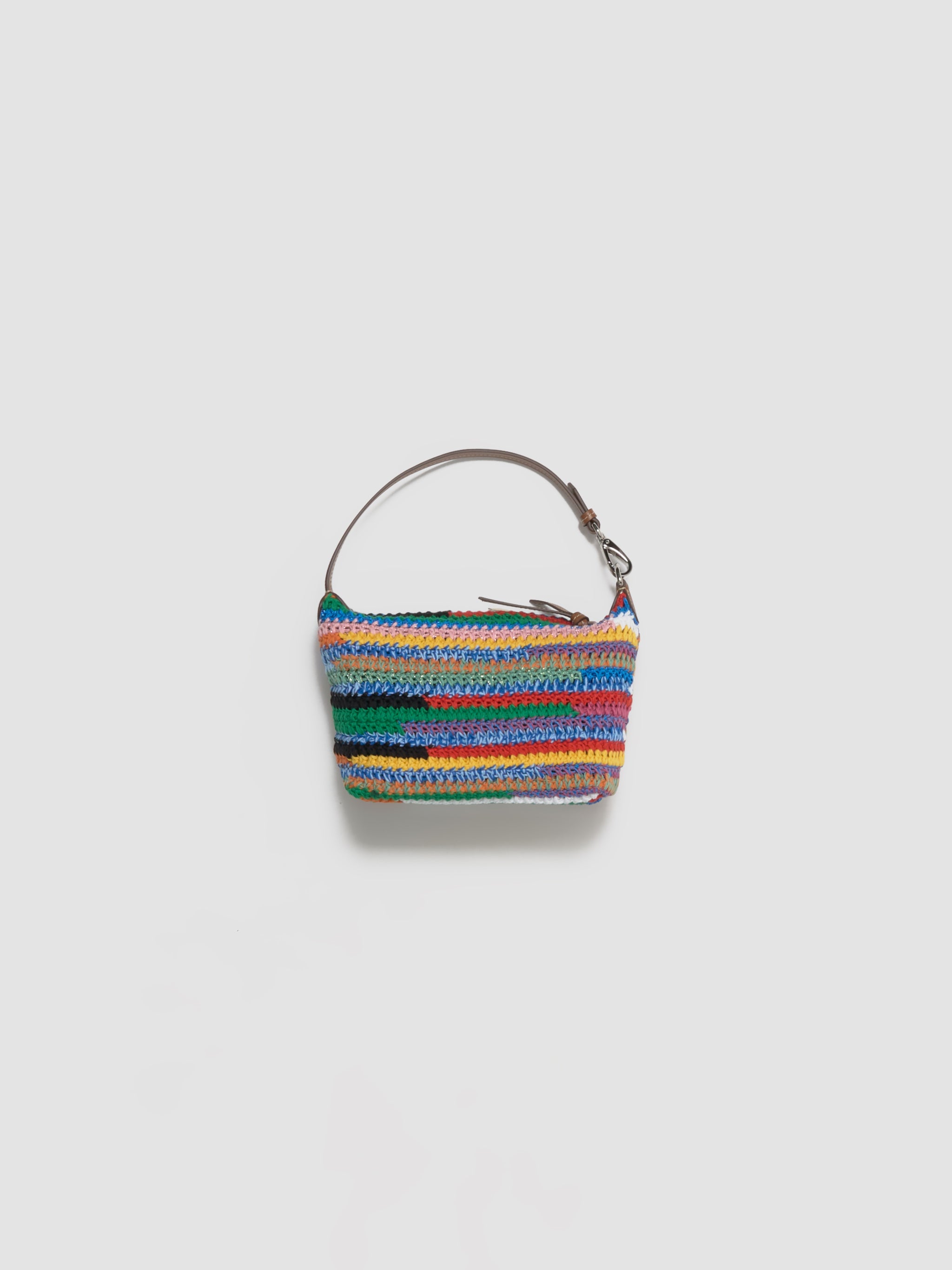 Crochet Pouch Bag in Multicolor