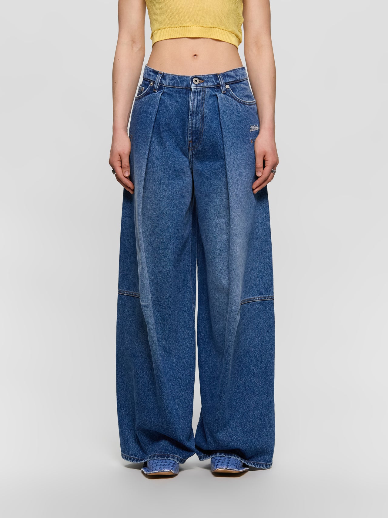 Loose Denim Jeans in Vintage Blue
