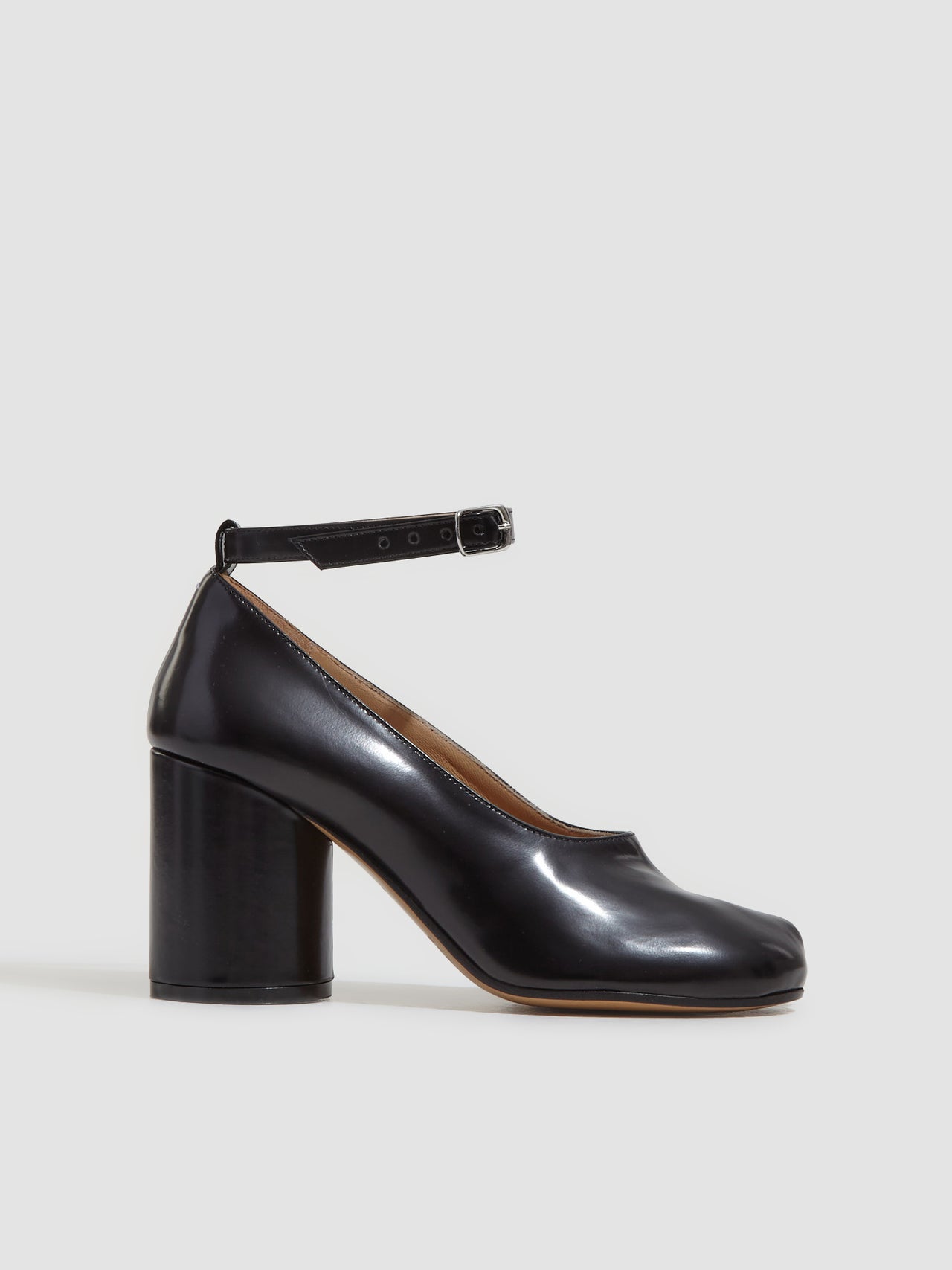 Tabi Leather Heels in Black