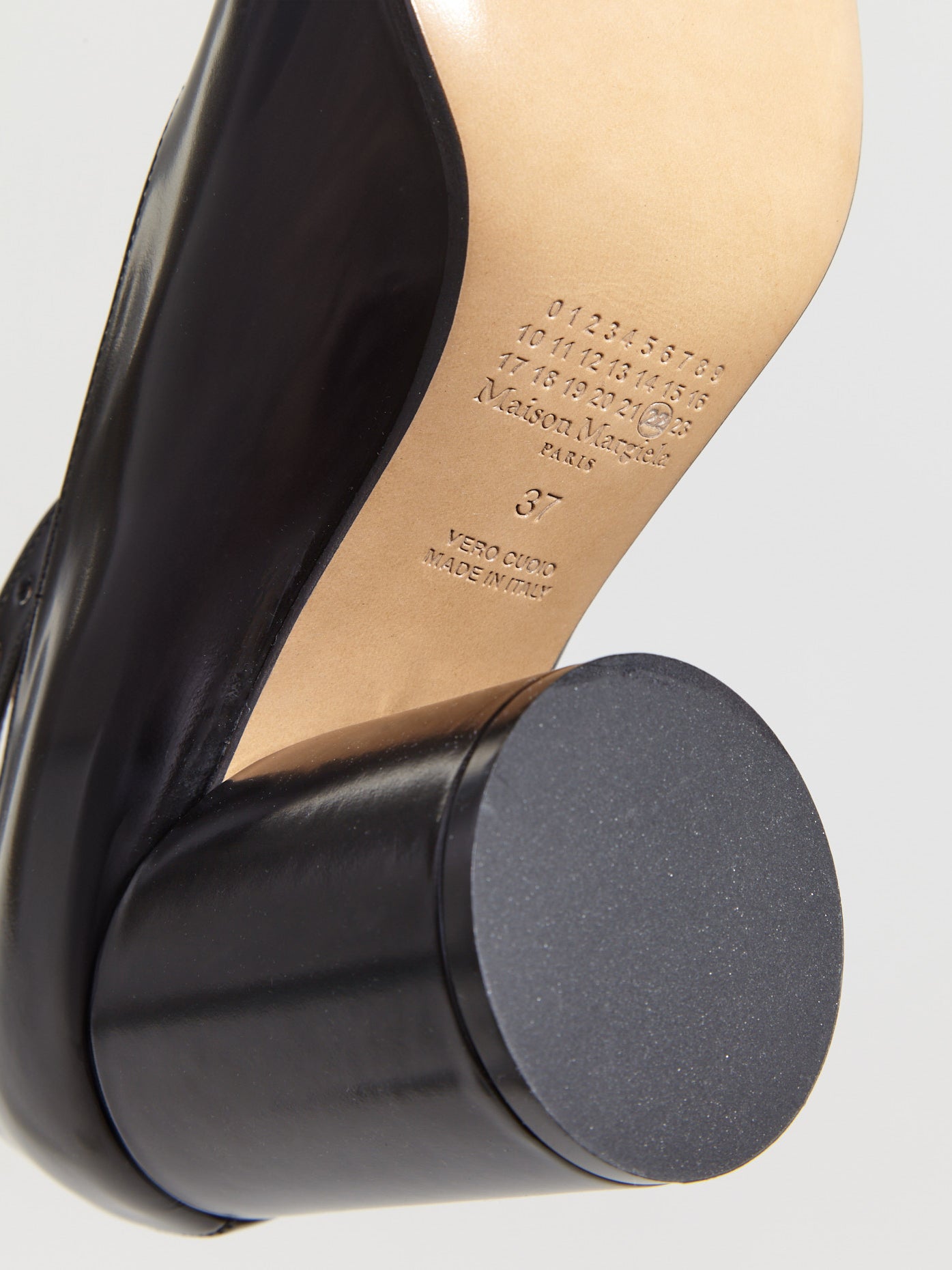 Tabi Leather Heels in Black