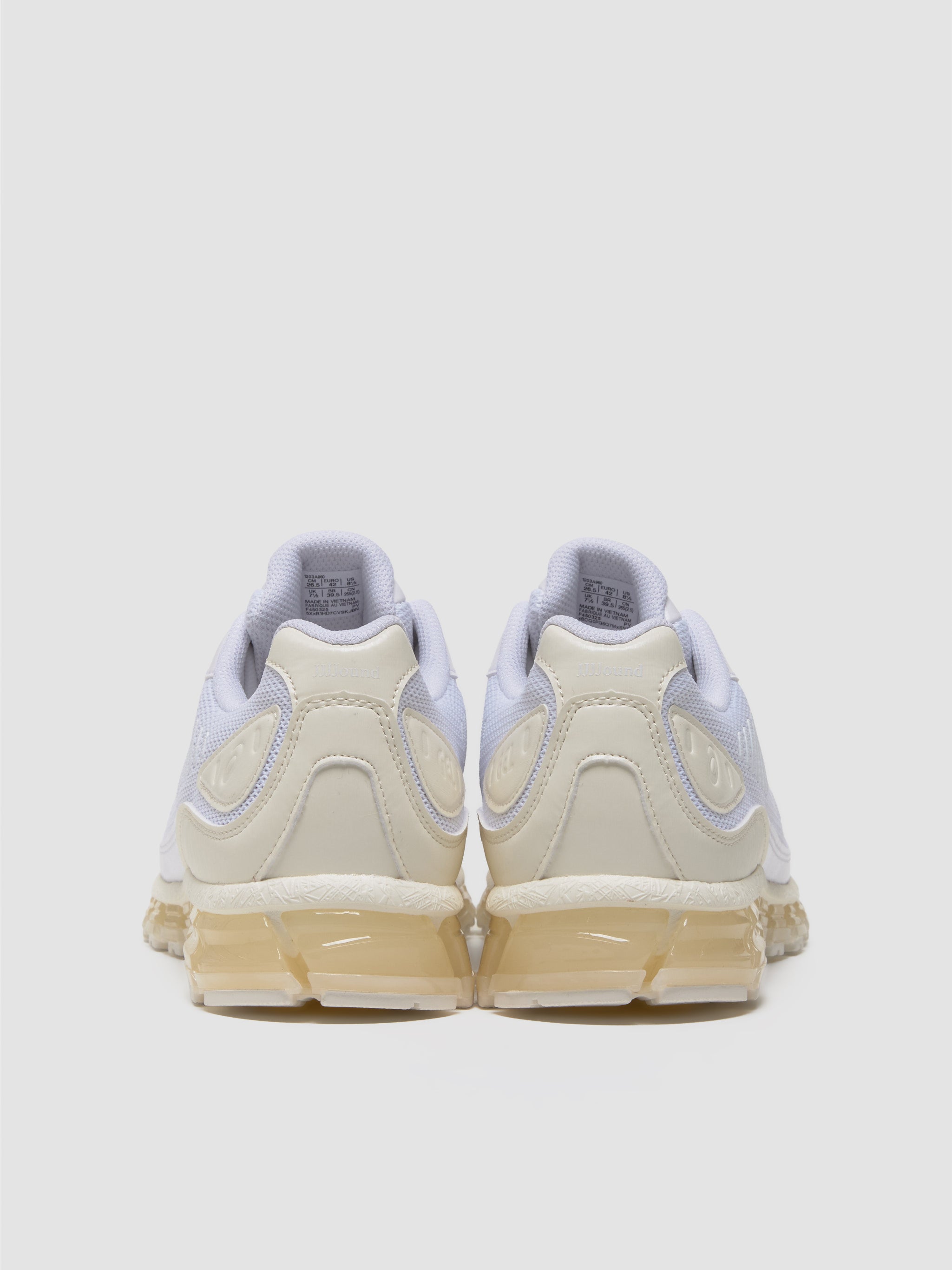x JJJJound GEL-QUANTUM 360 I AMP Sneaker in White & Marshmallow