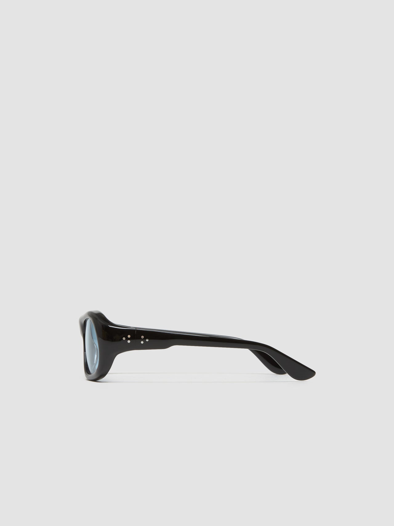 Gray Sunglasses in Black with Rif Blue Lenses