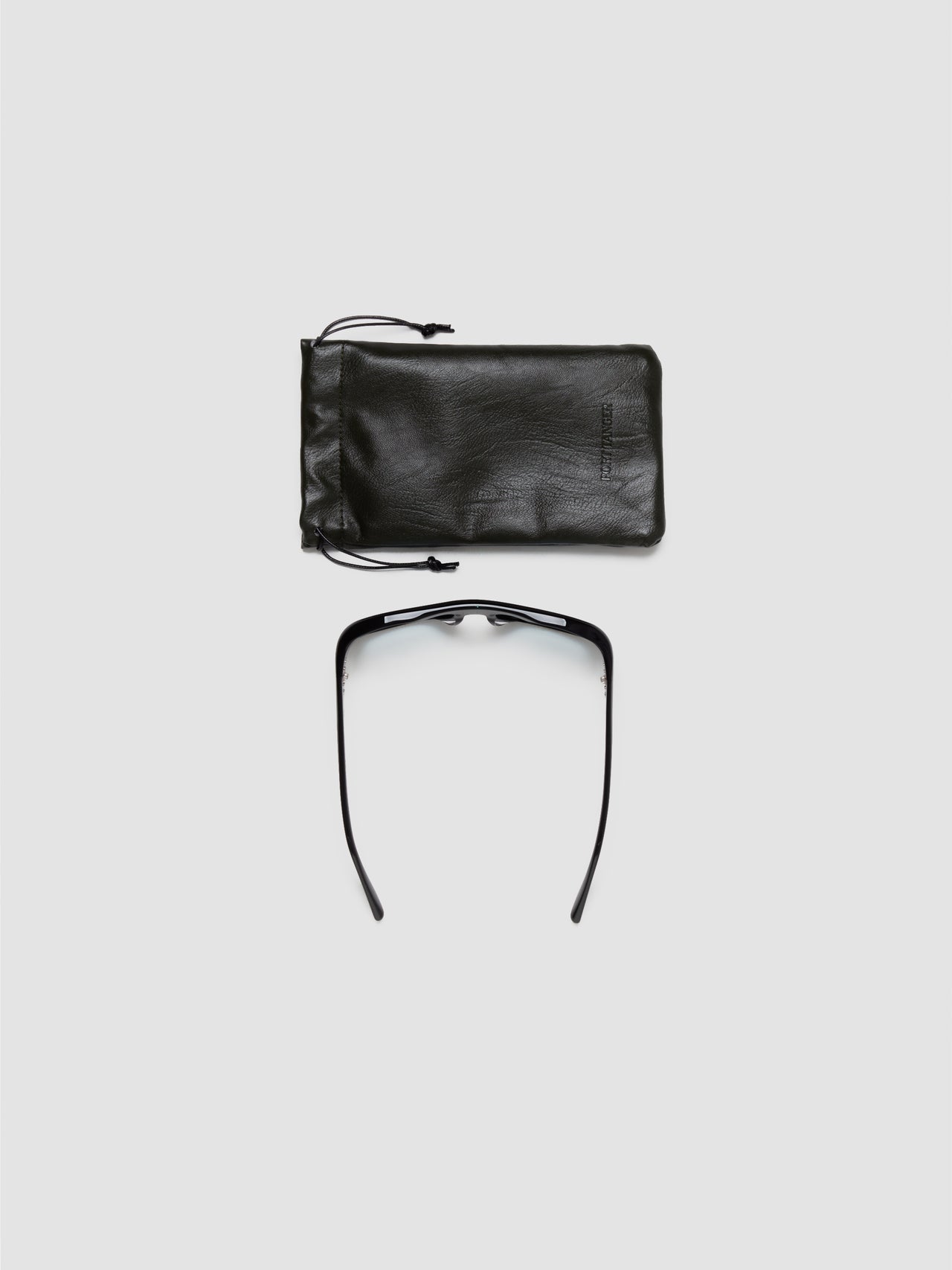 Gray Sunglasses in Black with Rif Blue Lenses