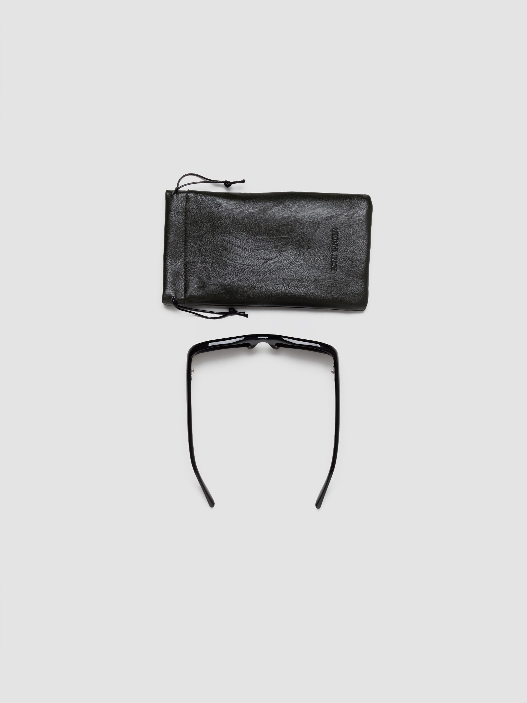 Mektoub Sunglasses in Black with Black Lenses