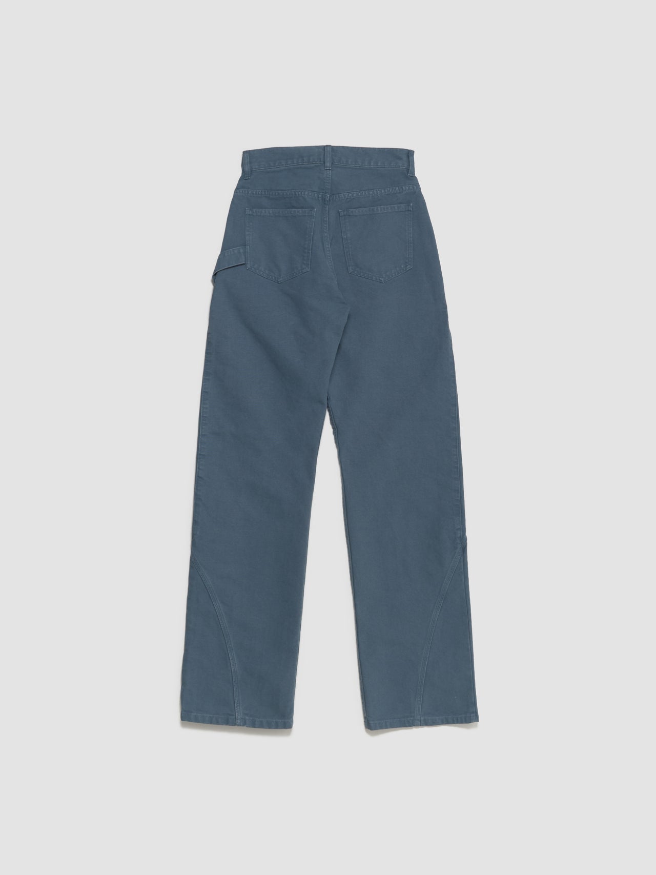 Twisted Workwear Trousers in Steel Blue