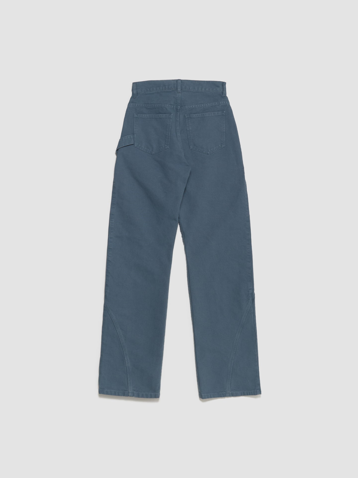 Twisted Workwear Trousers in Steel Blue