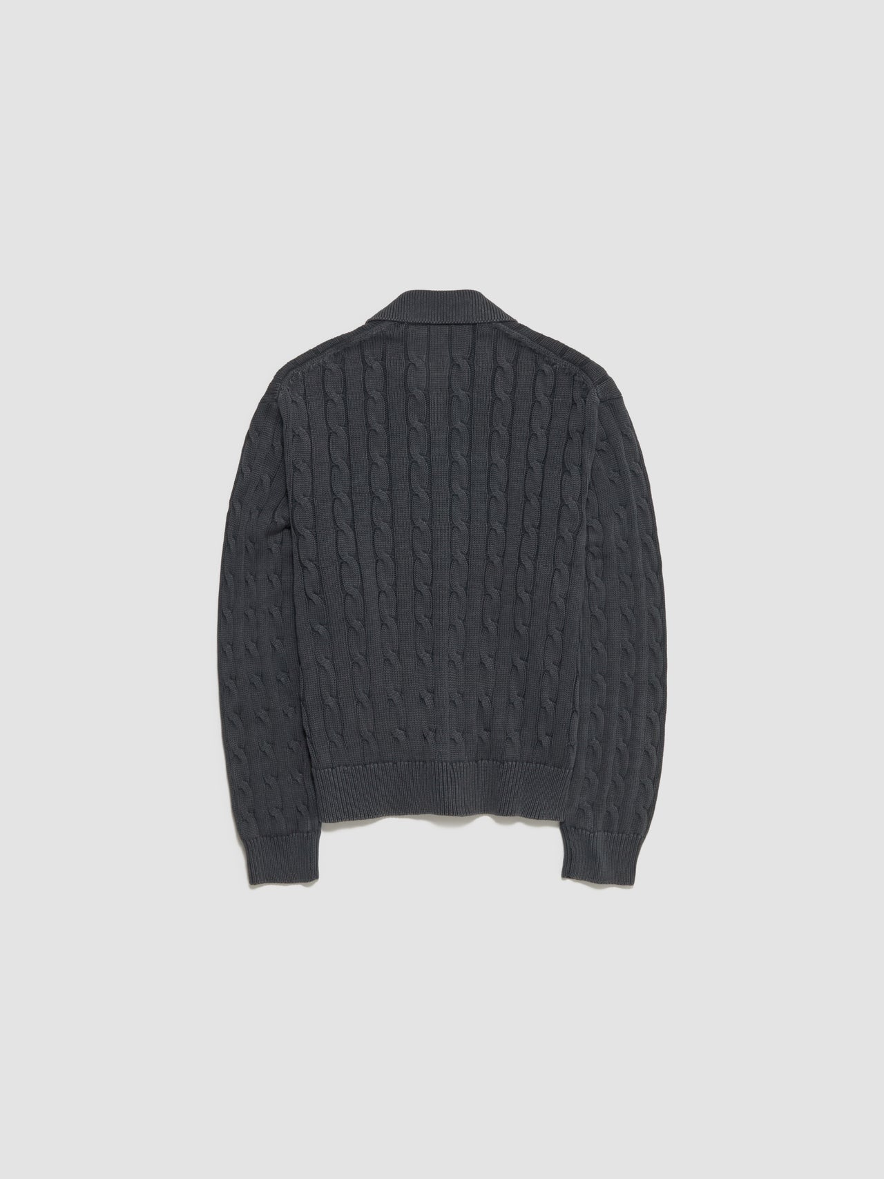Women's Carter Sweater Jacket in Black Garment Dyed
