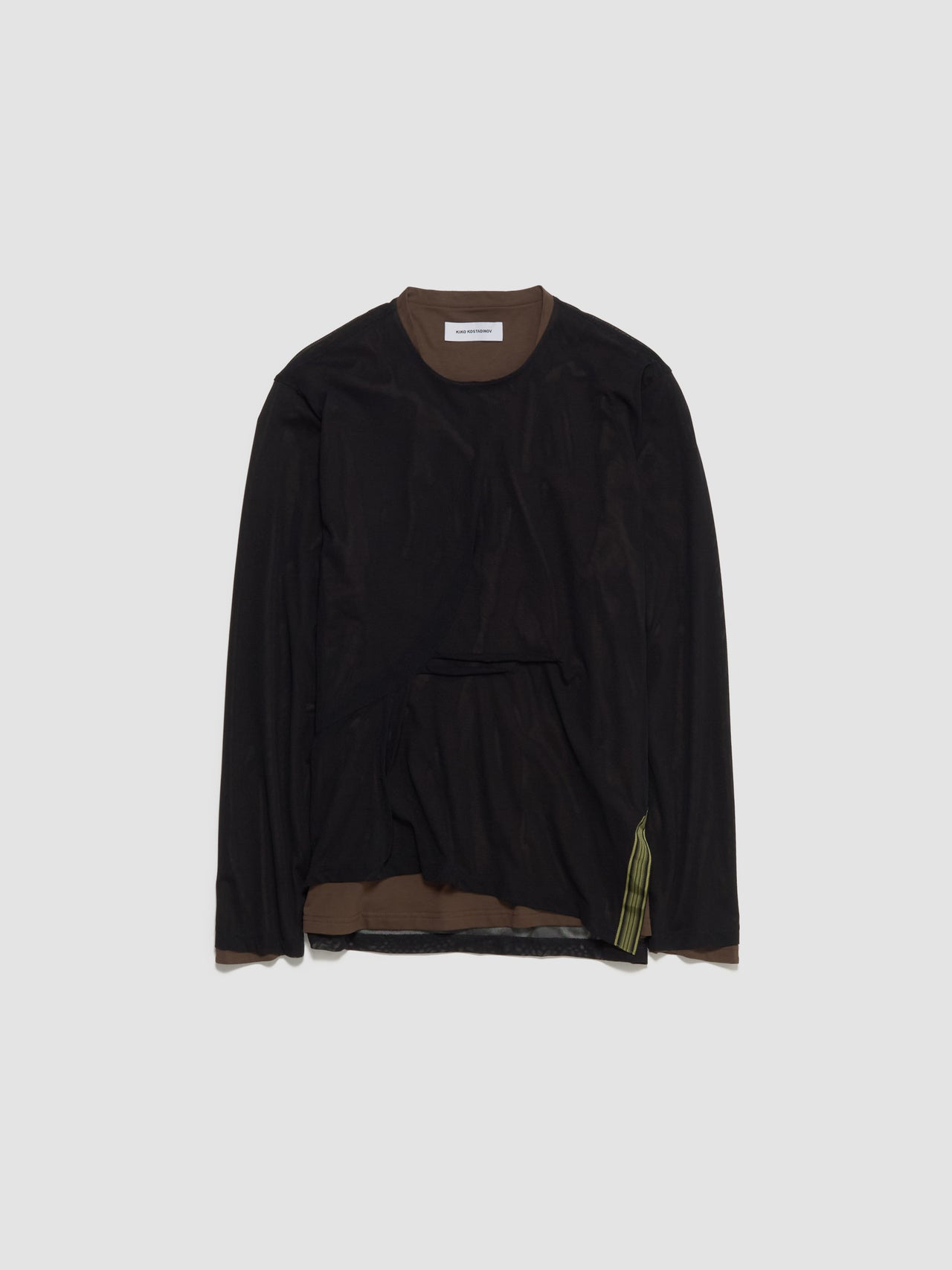Inex Mesh Top in Brown & Black