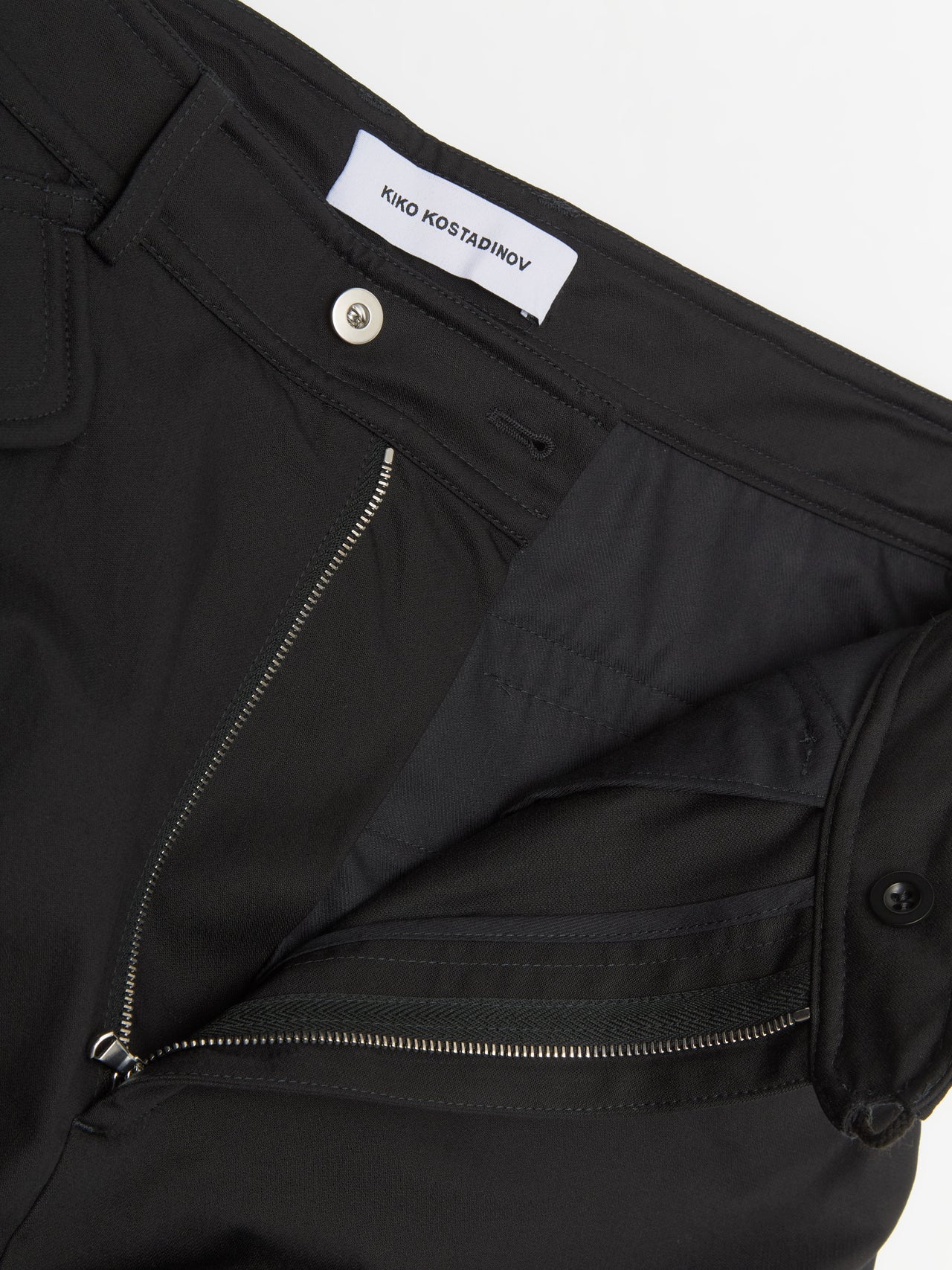 Alec K-Dart Trousers in Black Sable