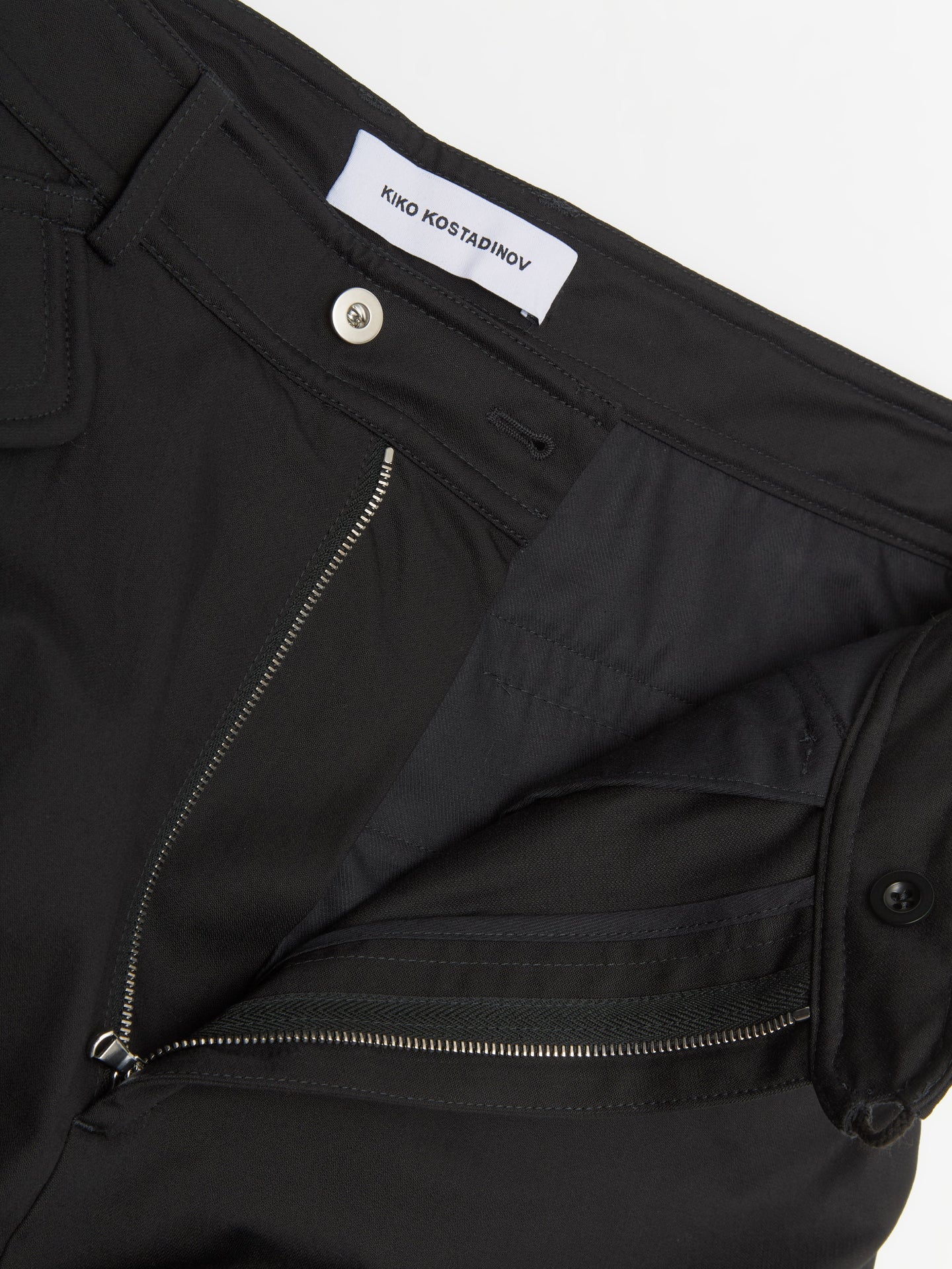 Alec K-Dart Trousers in Black Sable