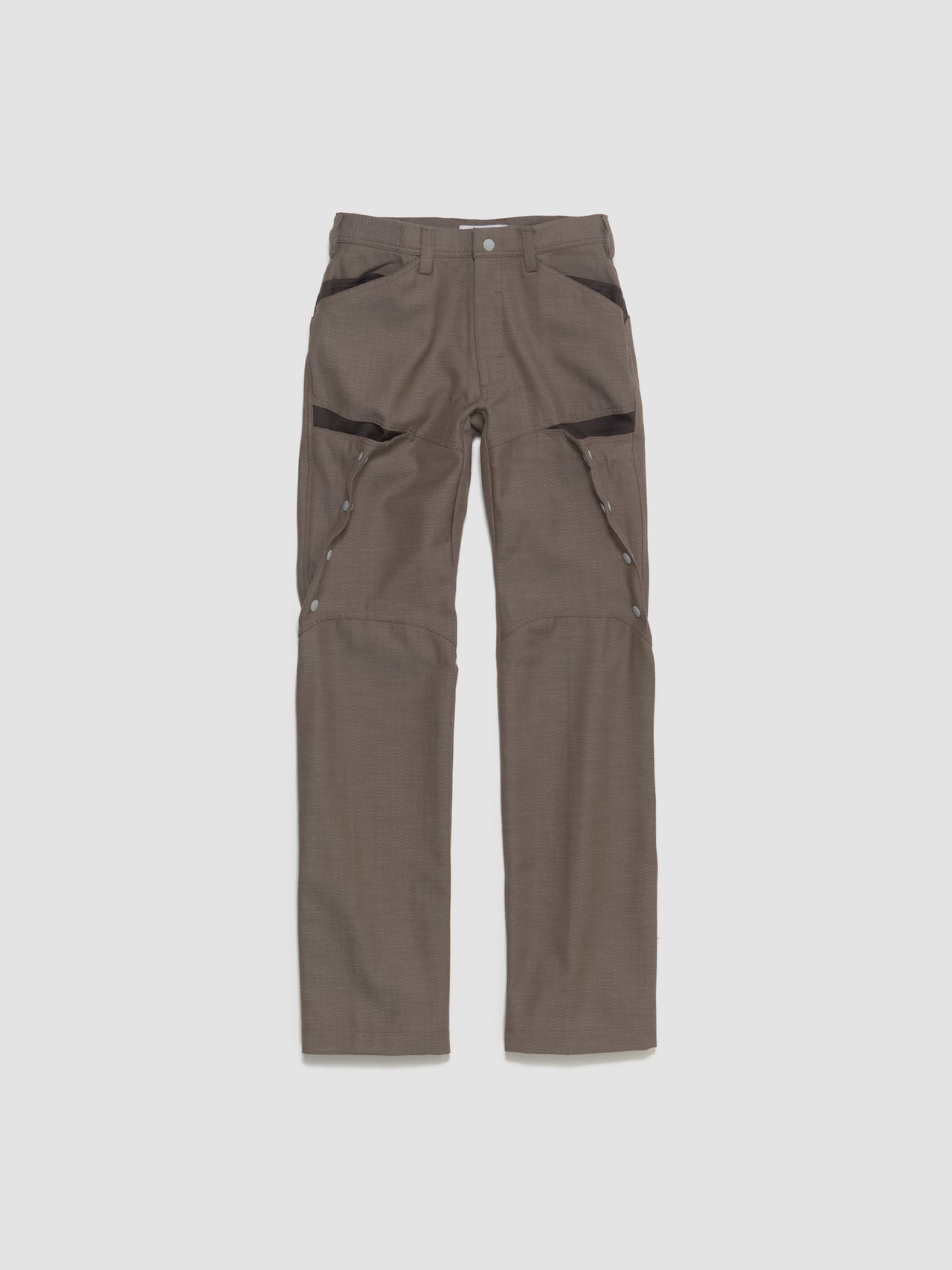 Inex Snap Trousers in Brown Oak & Java Brown