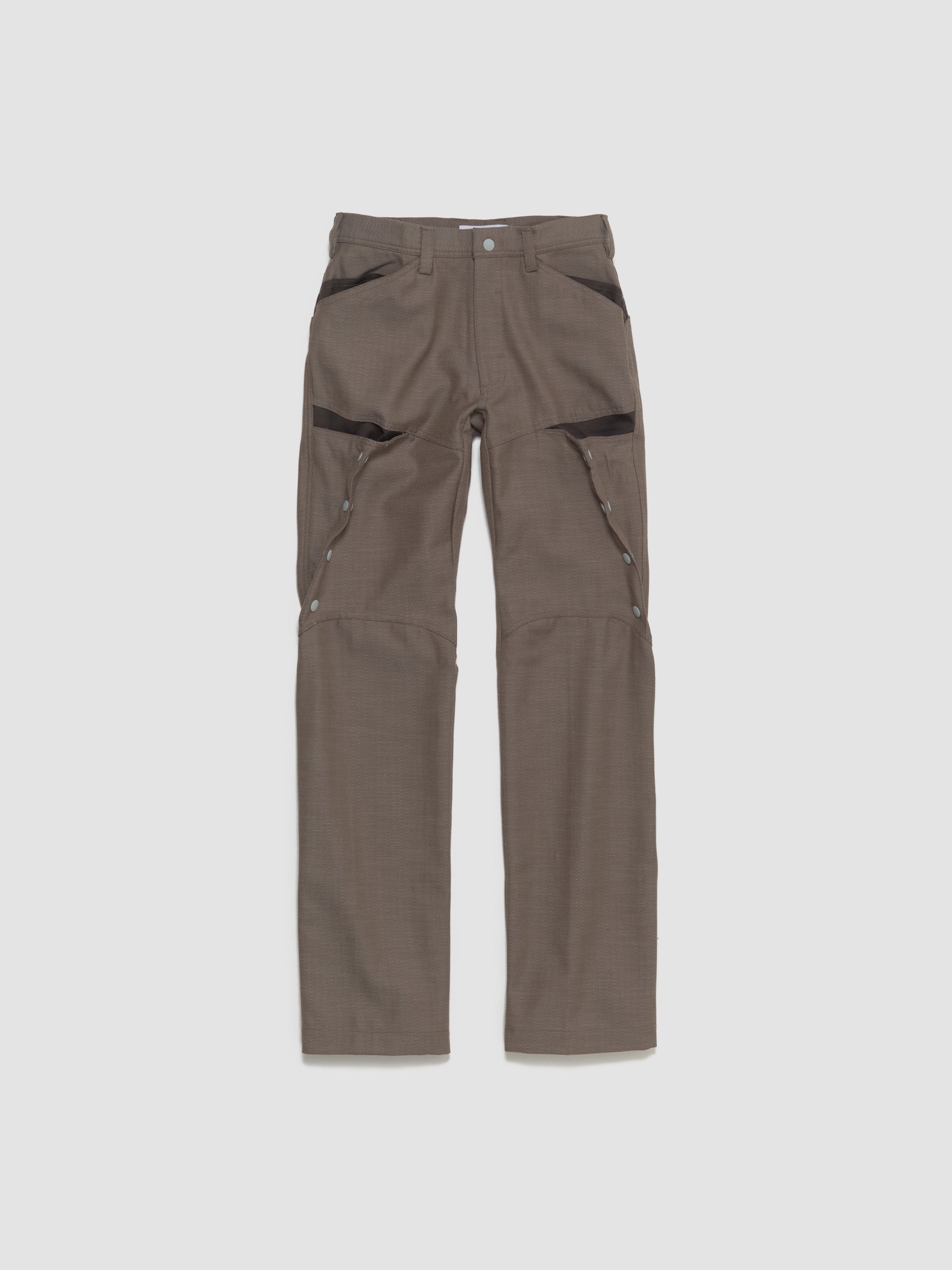 Inex Snap Trousers in Brown Oak & Java Brown