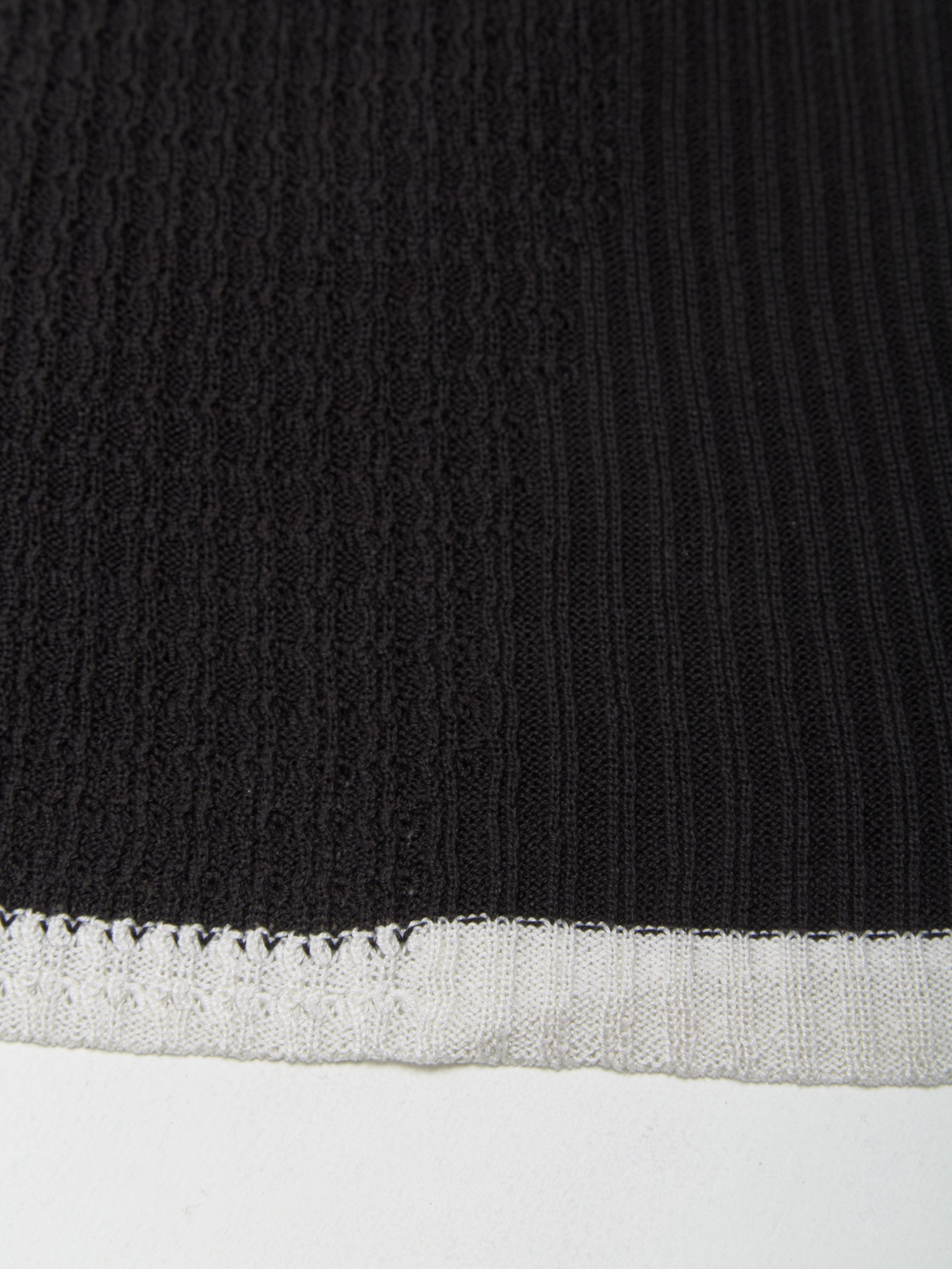 Vecto Knit Tunic Dress in Phantom Black