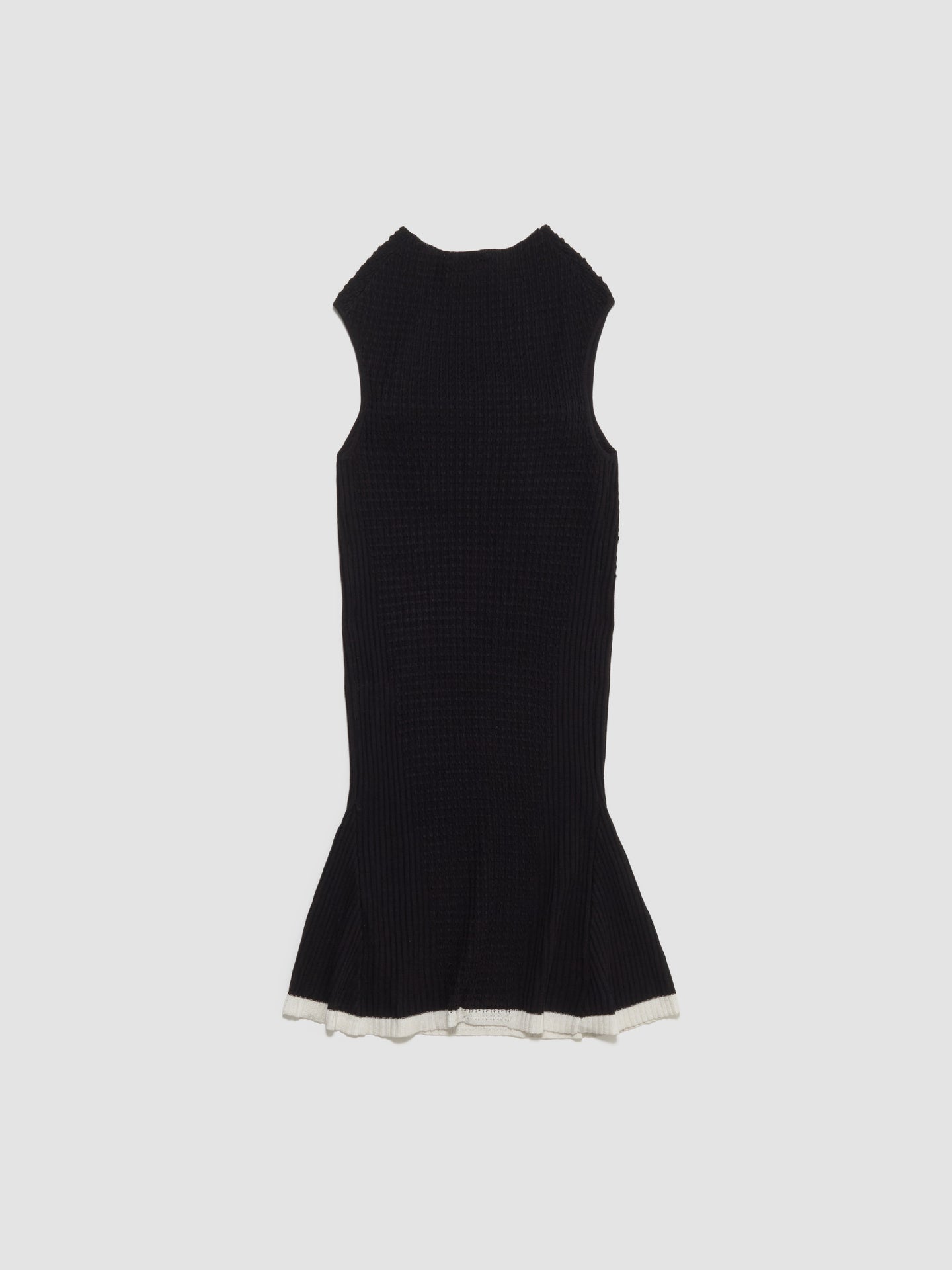 Vecto Knit Tunic Dress in Phantom Black