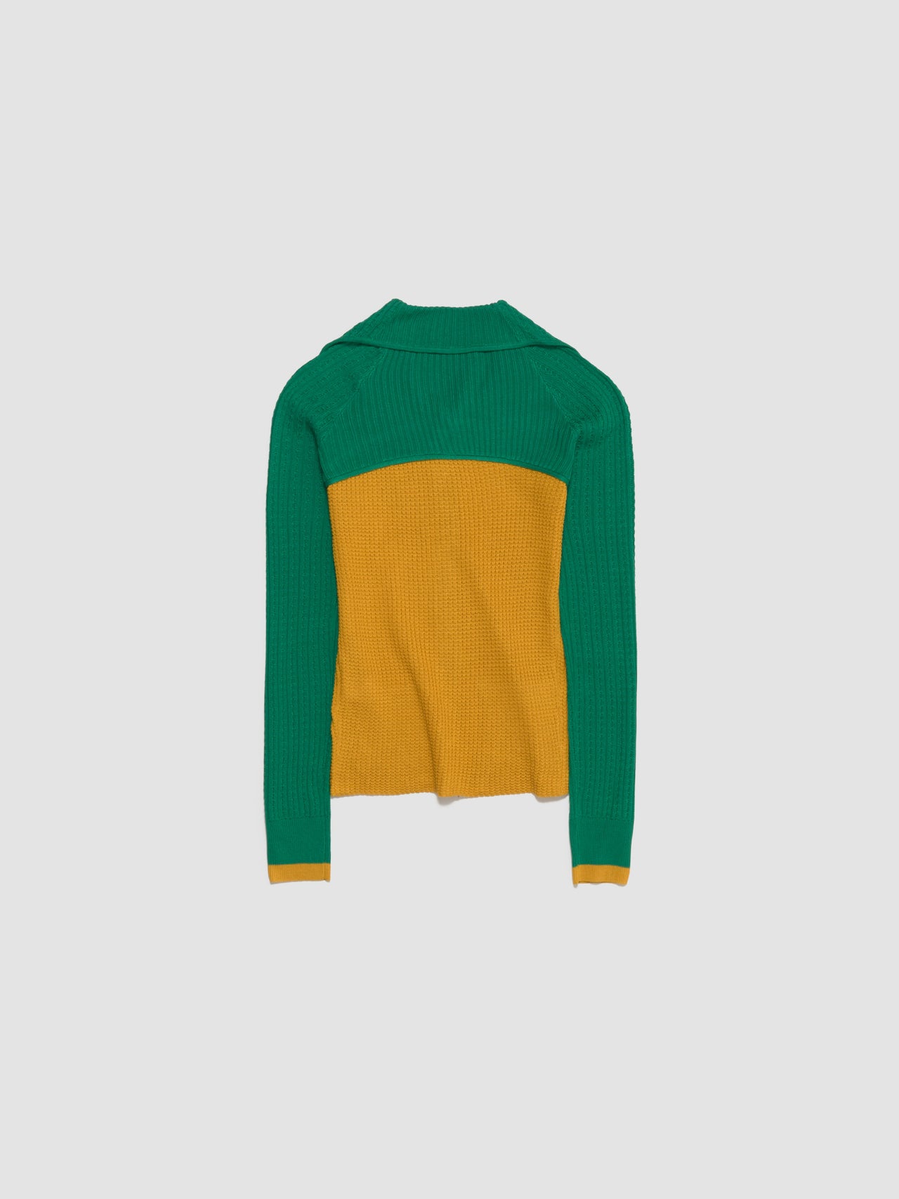 Rover Knit Cardigan in Sunflower Yellow & Green