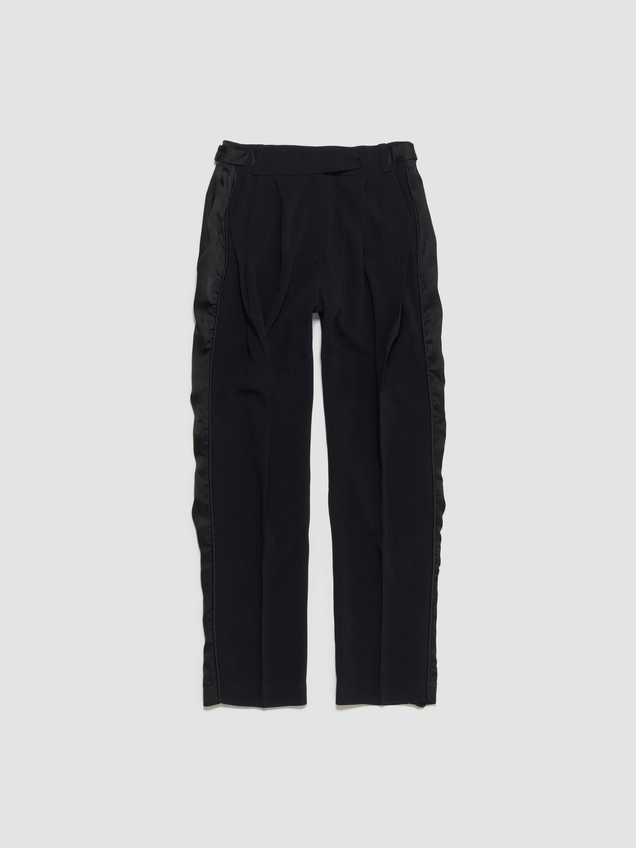 Cauda Pleated Trouser in Space Black