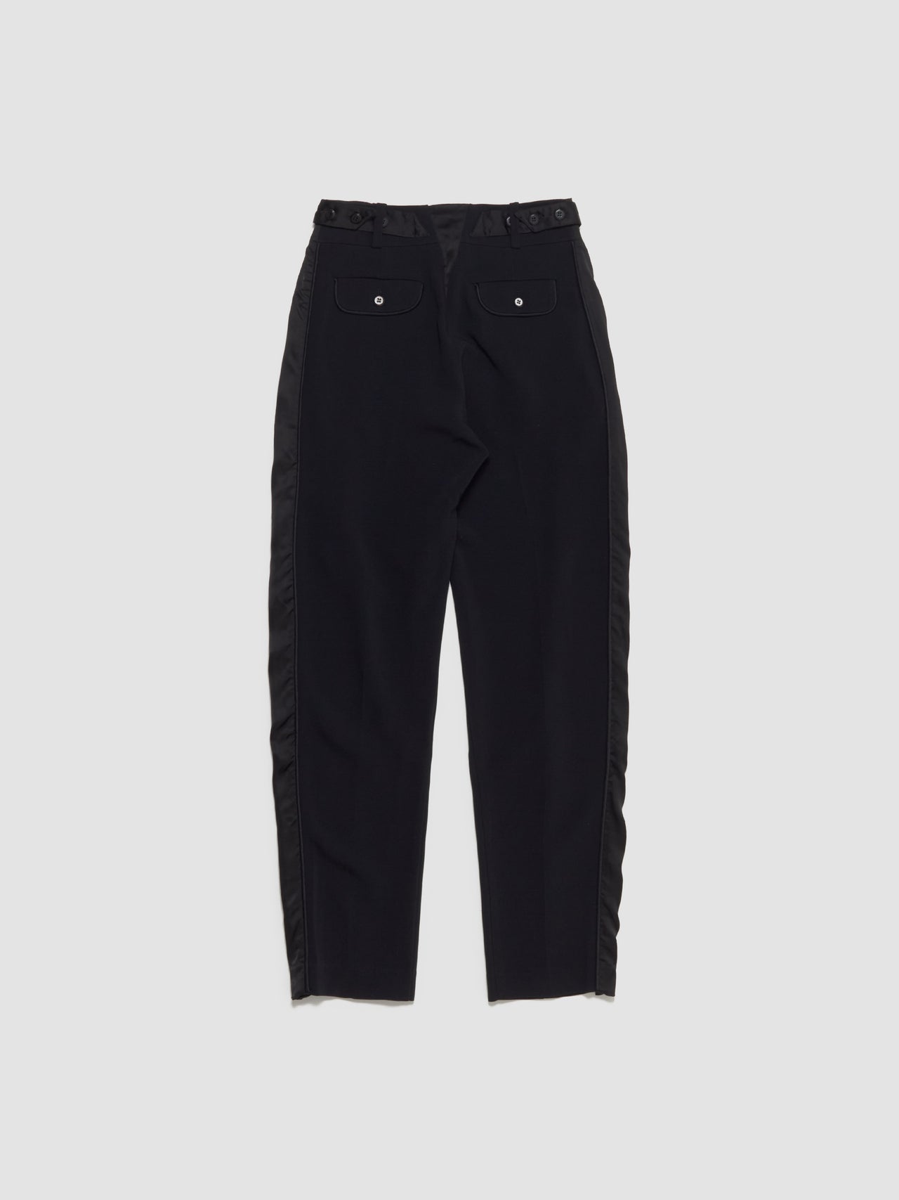 Cauda Pleated Trouser in Space Black