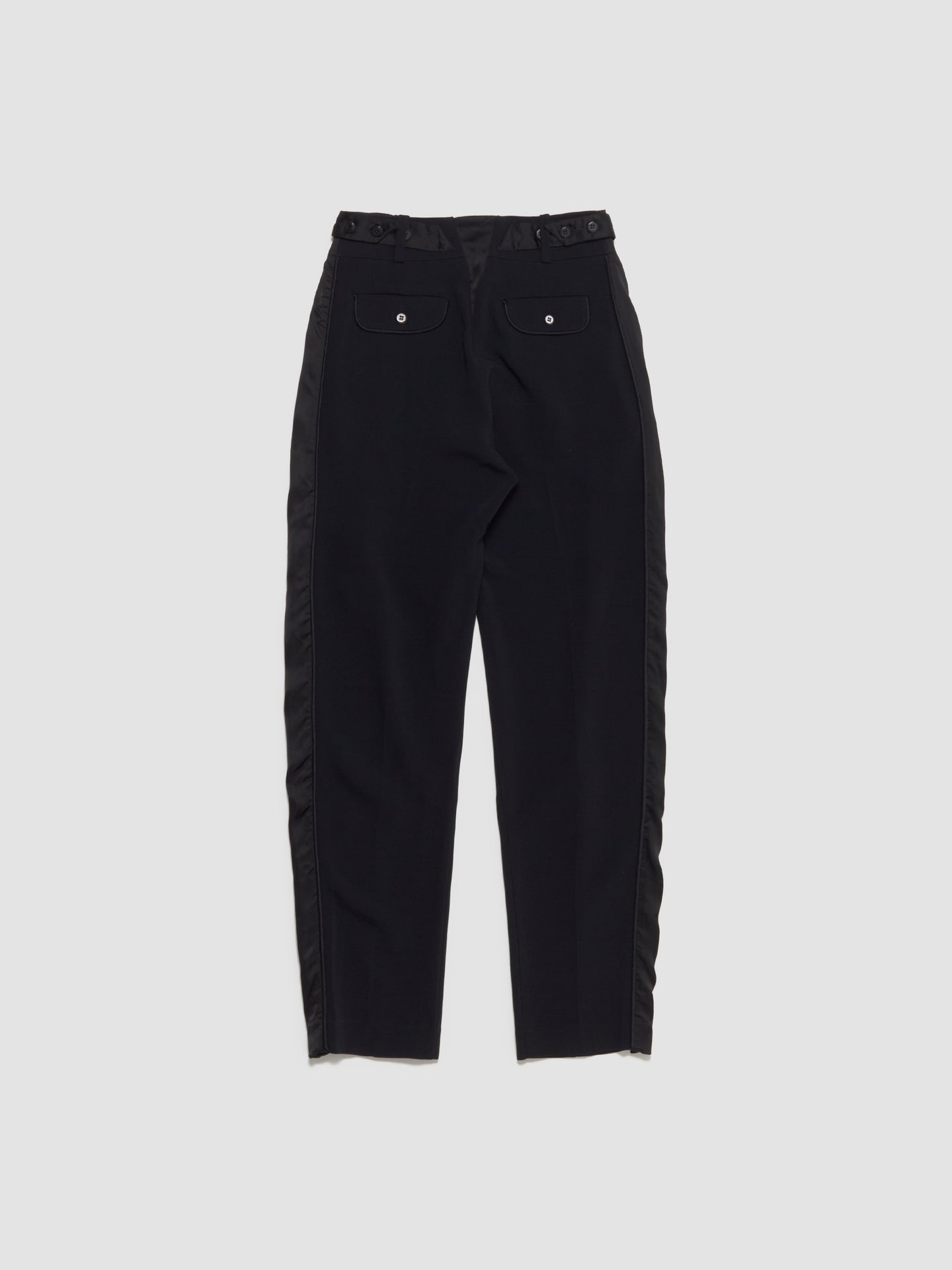Cauda Pleated Trouser in Space Black