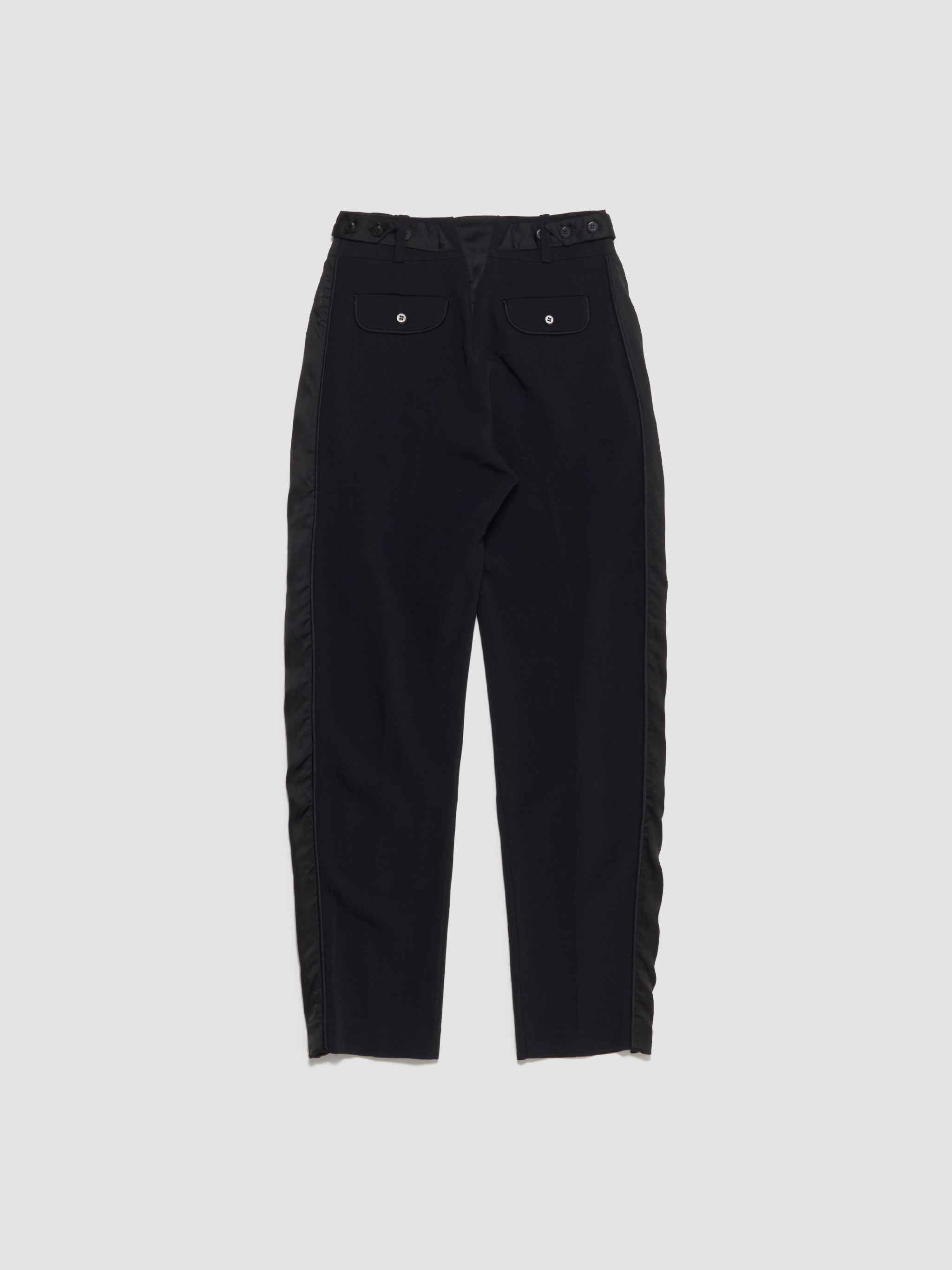 Cauda Pleated Trouser in Space Black