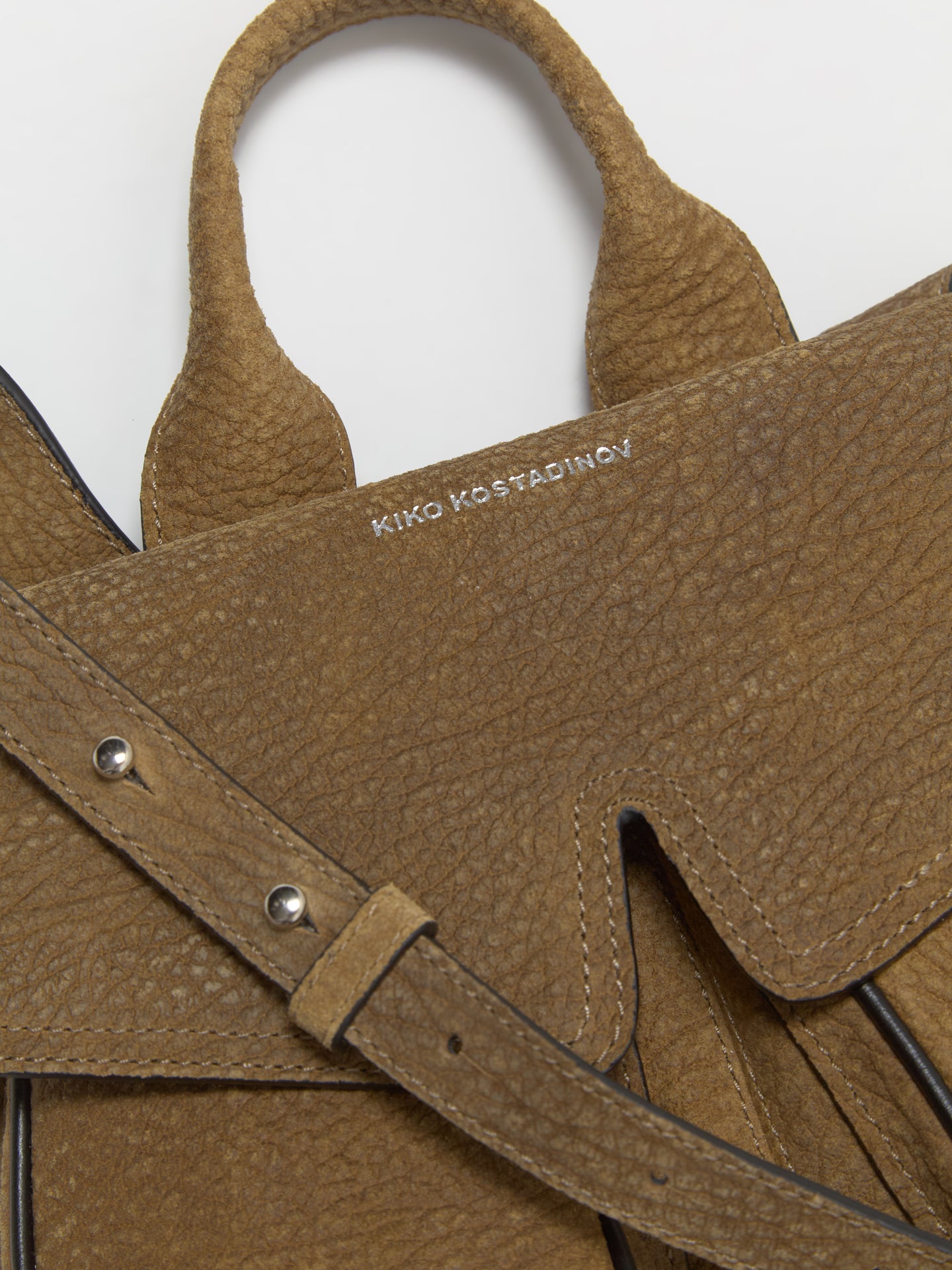 Petite Mezulari Bag in Burnt Brown