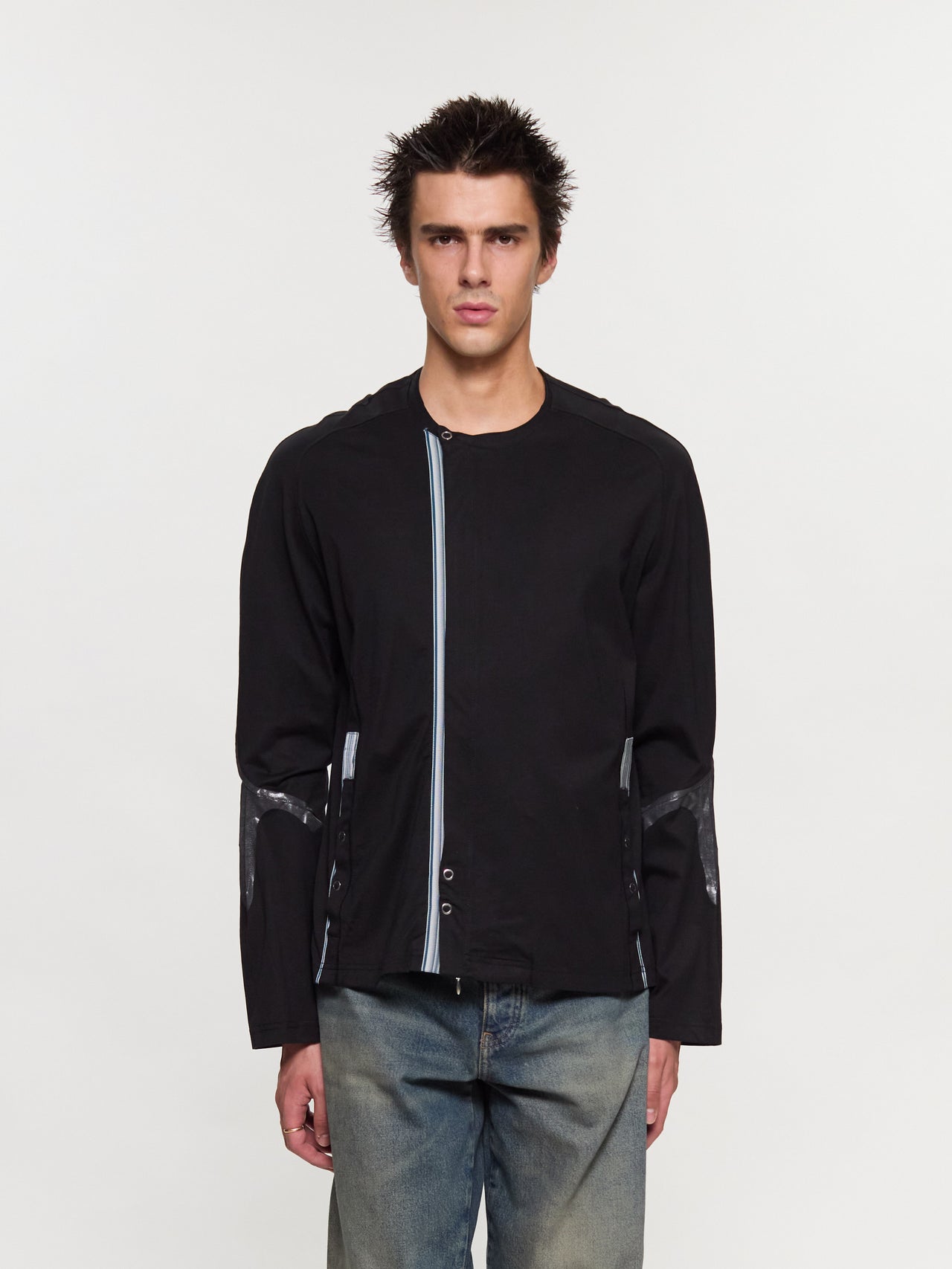 Alec K-Dart Jersey Jacket in Black