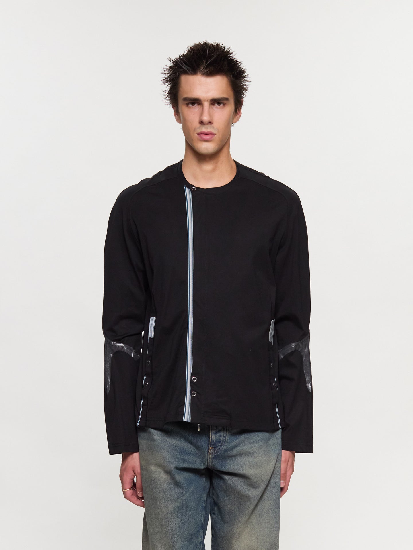 Alec K-Dart Jersey Jacket in Black