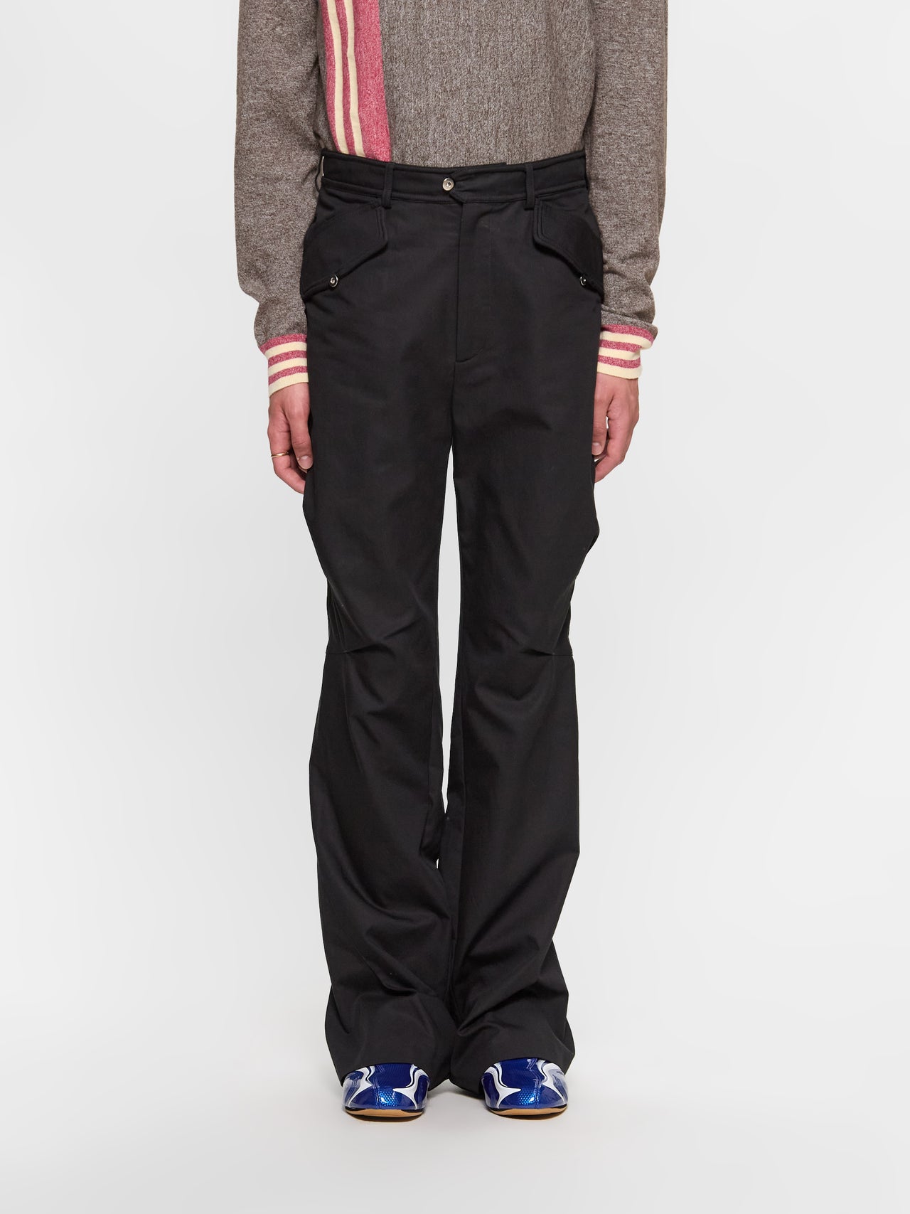 Alec K-Dart Trousers in Black Sable