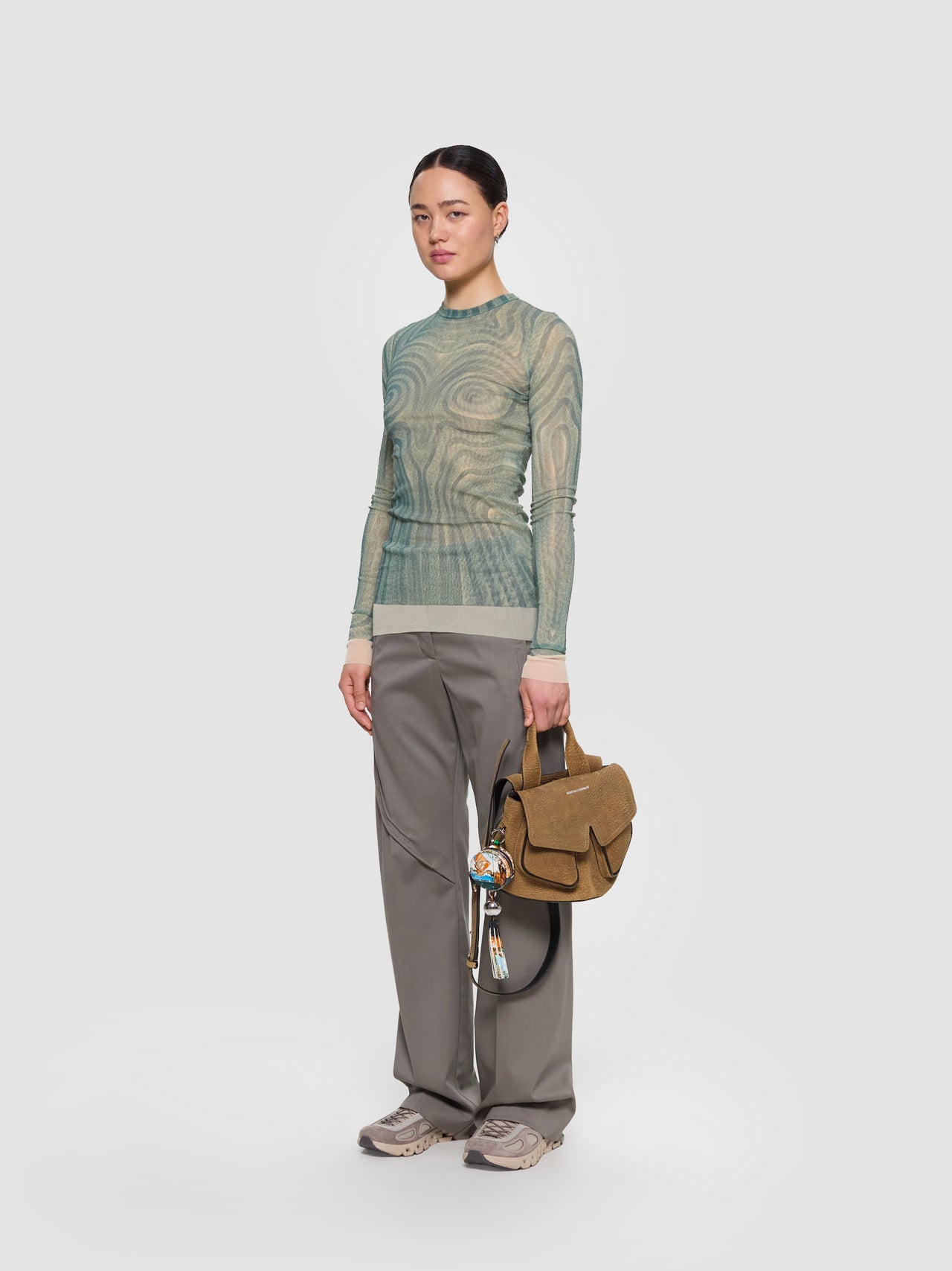 Petite Mezulari Bag in Burnt Brown