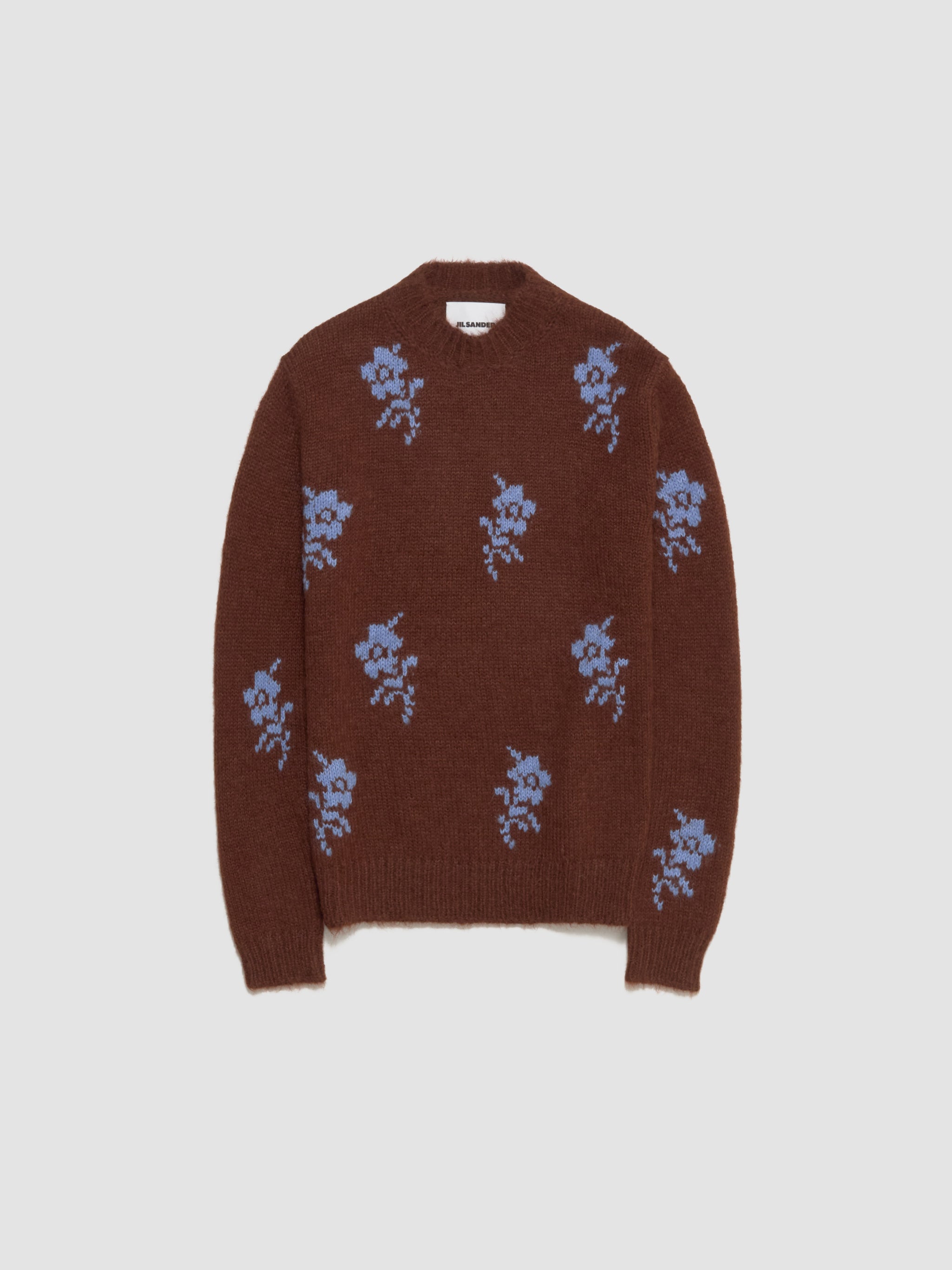 Wool Blend Crewneck Jumper in Shore