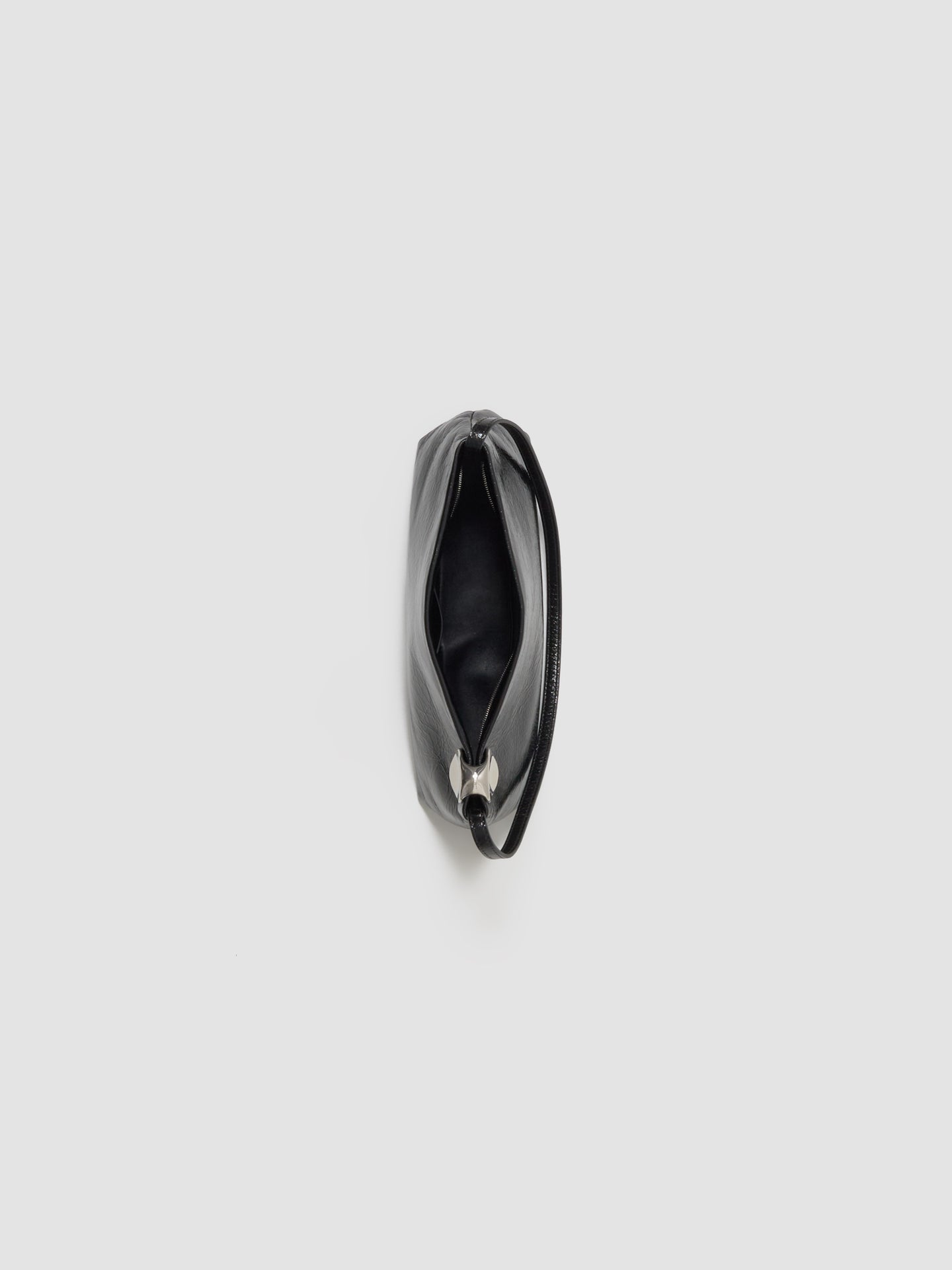 Jewel Zip Shoulder Bag in Black