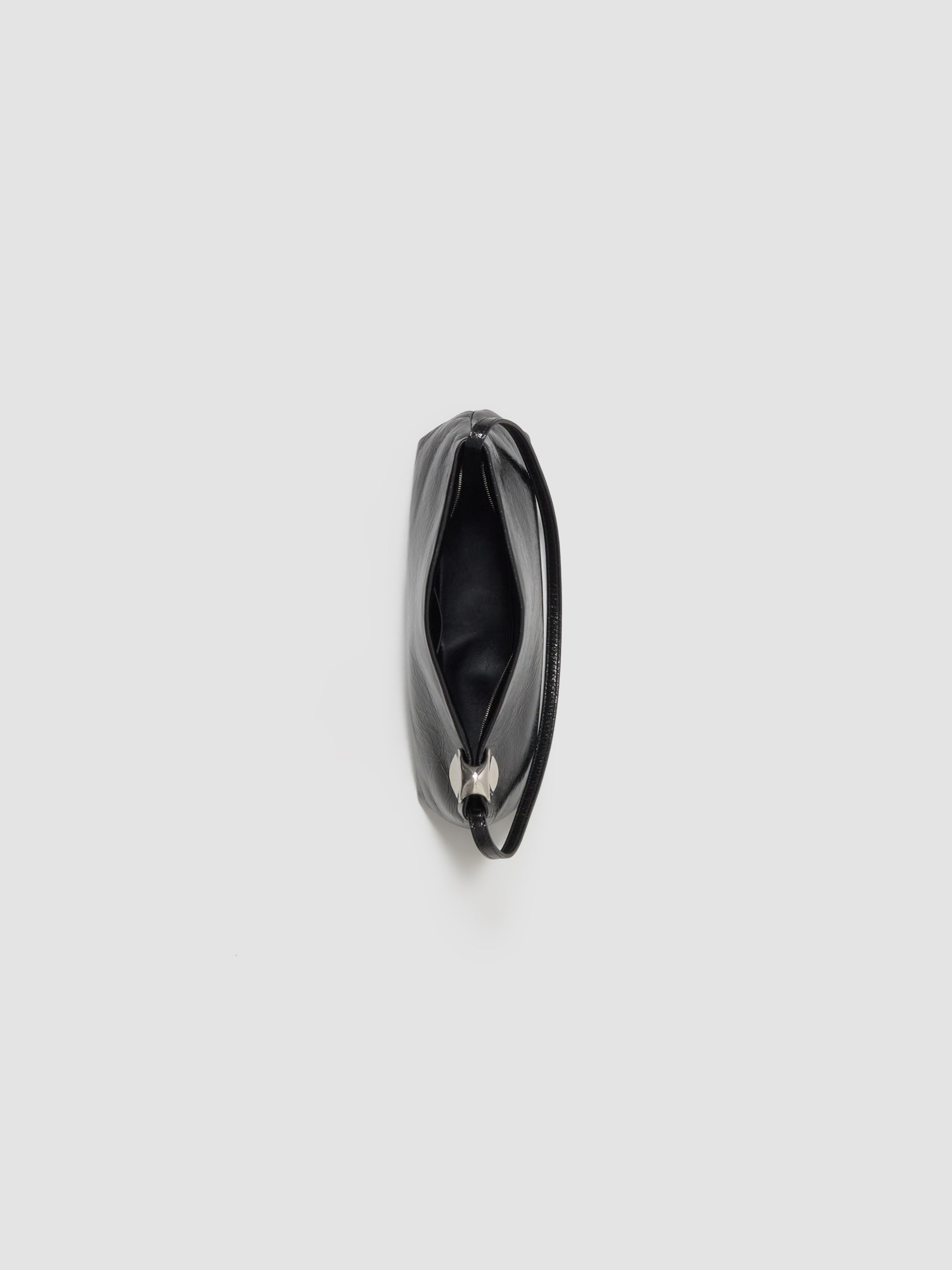 Jewel Zip Shoulder Bag in Black