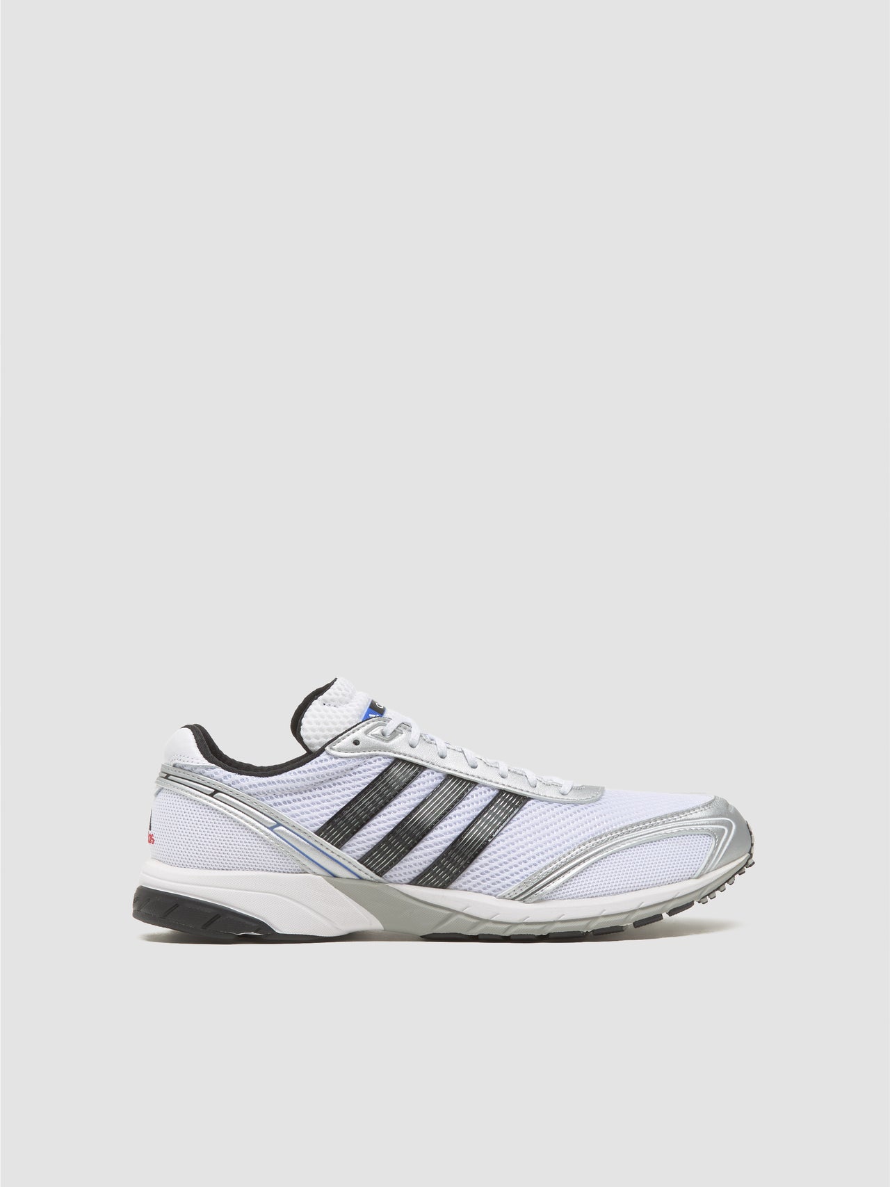 Adizero Adios OG Sneaker in White & Hi-Res Blue