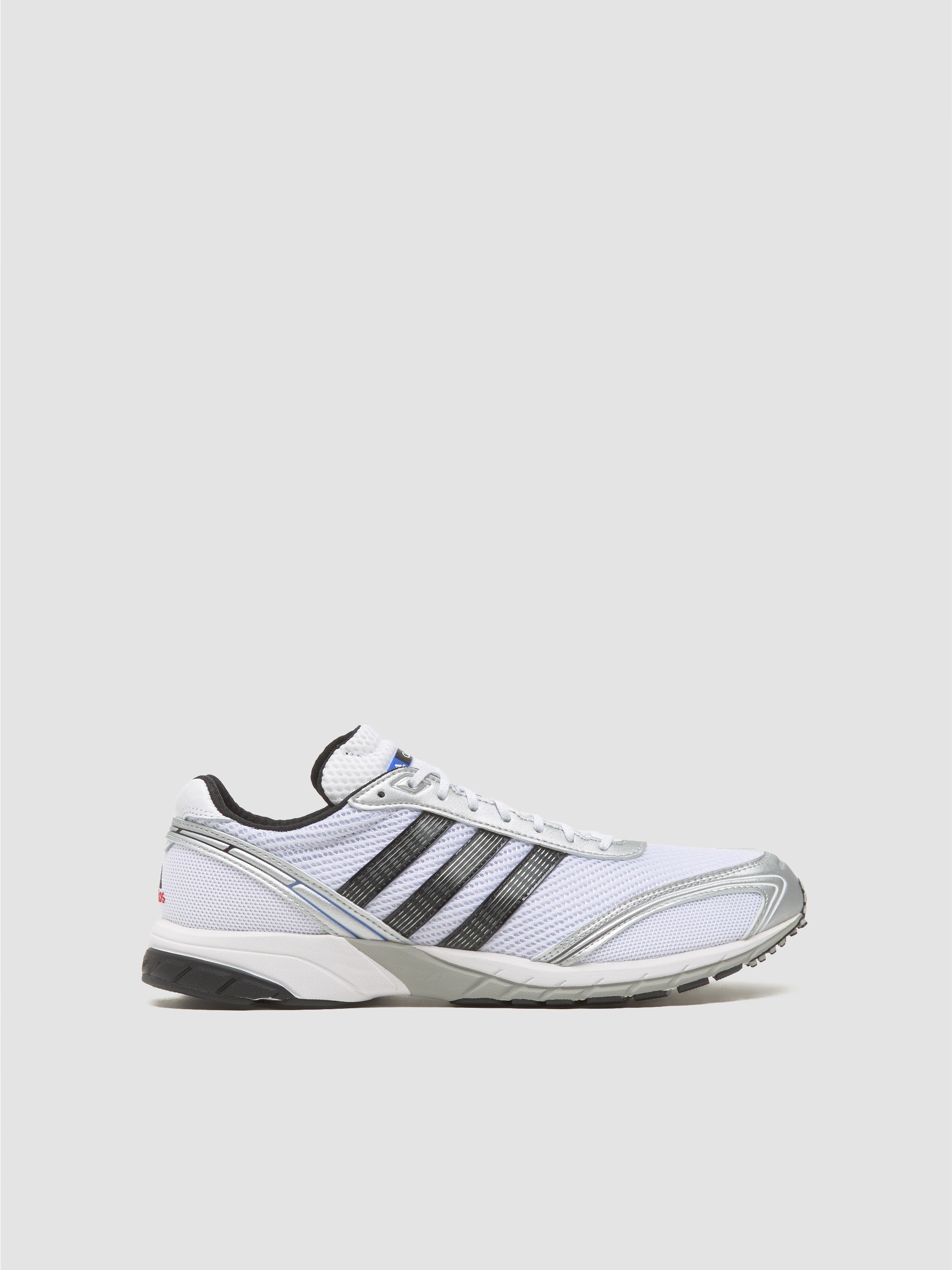 Adizero Adios OG Sneaker in White & Hi-Res Blue