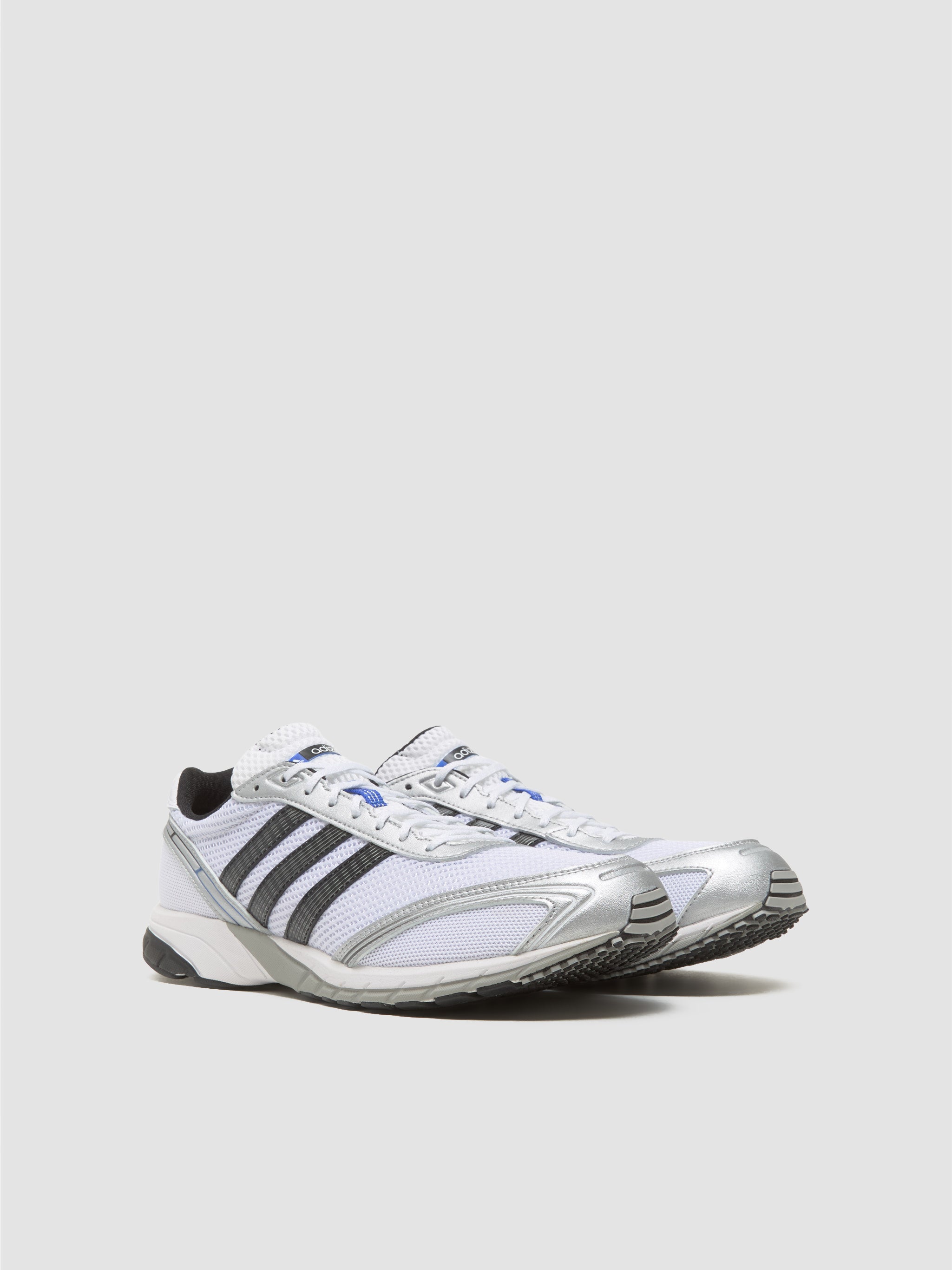Adizero Adios OG Sneaker in White & Hi-Res Blue