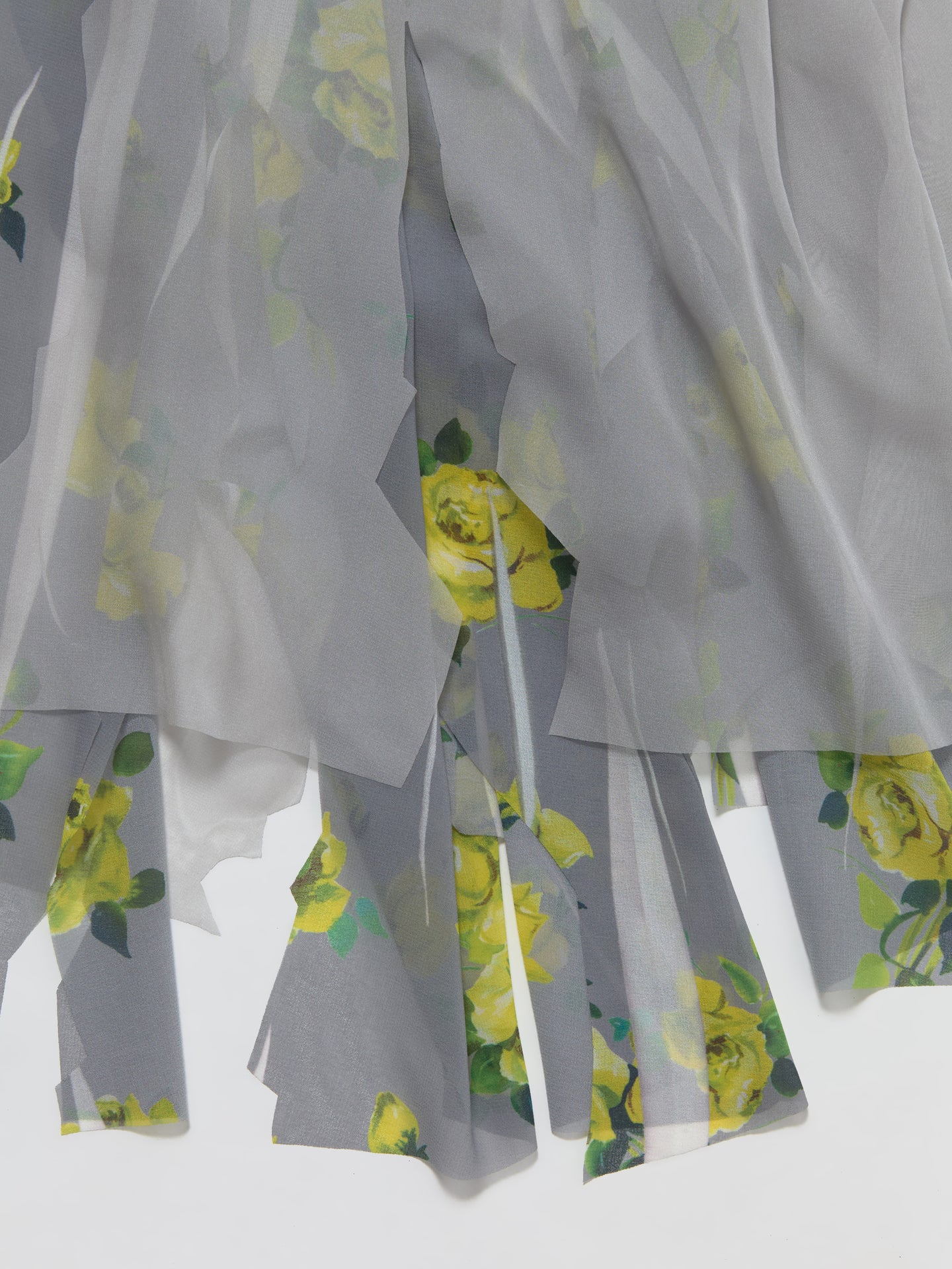 Maxi Dress in Yellow & Grey